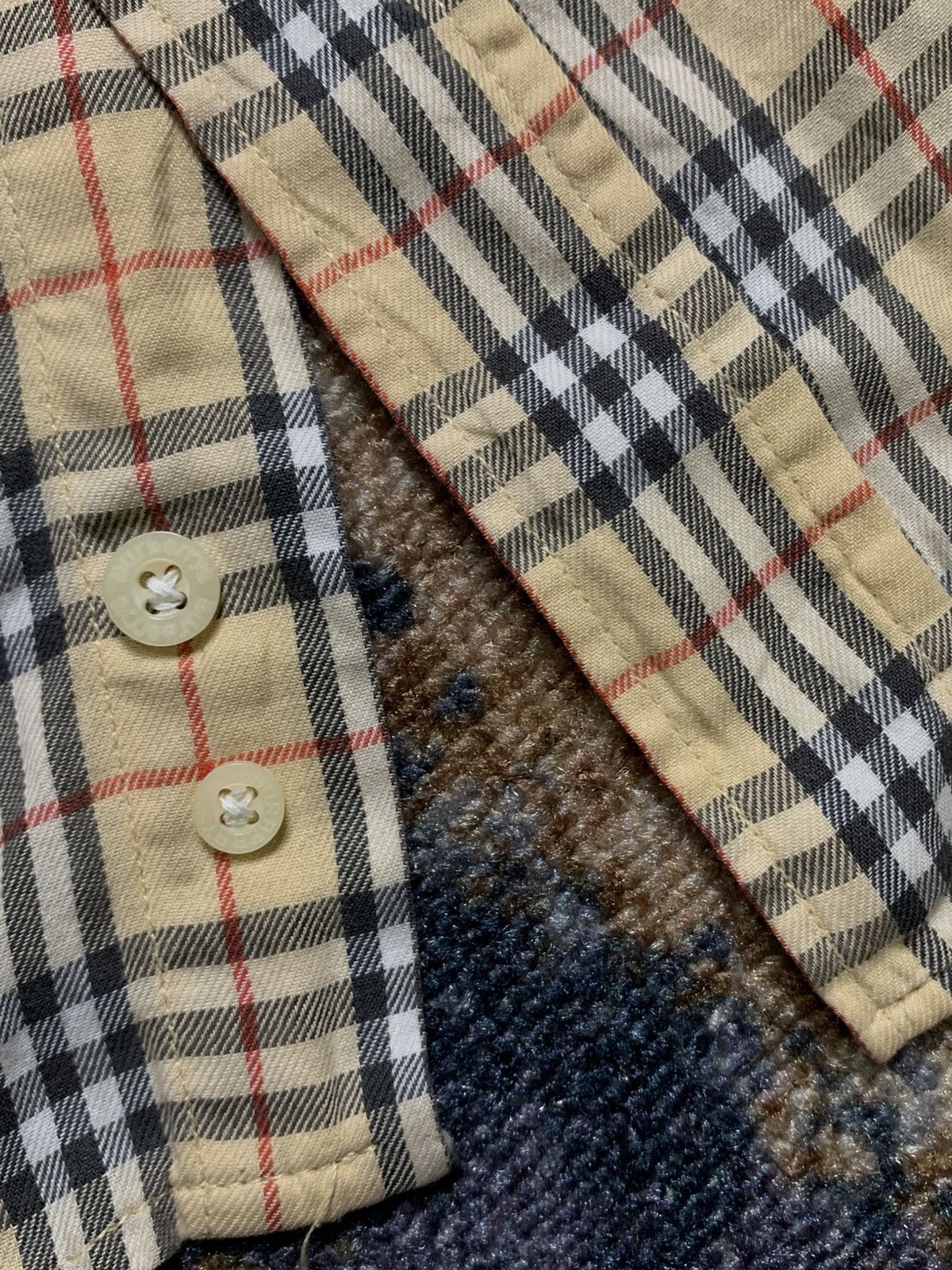 Burberry Vintage Burberrys Nova Check Short Sleeve Shirt Size US XL / EU 56 / 4 - 7 Thumbnail