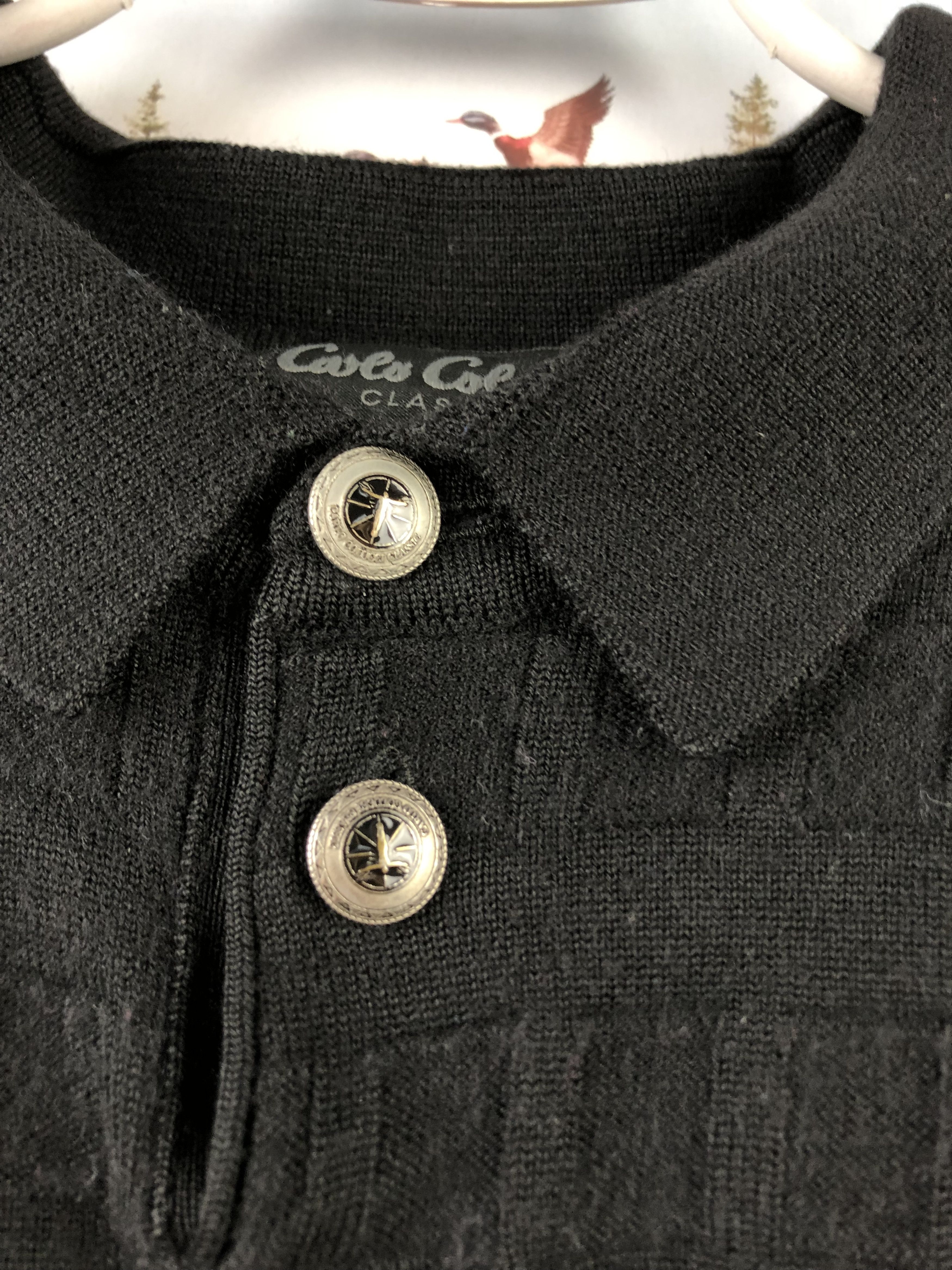 Carlo Colucci Vintage Carlo Colucci Sweater Jumper Pullover Black Mens Size US M / EU 48-50 / 2 - 6 Thumbnail