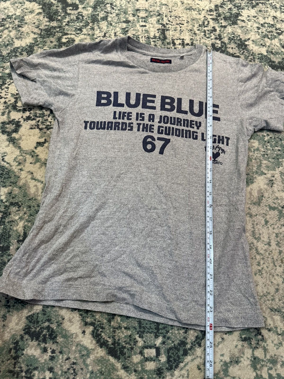 Blue Blue Japan Blue Blue Japan “Life Is Journey” Grey T-Shirt Size US S / EU 44-46 / 1 - 8 Thumbnail