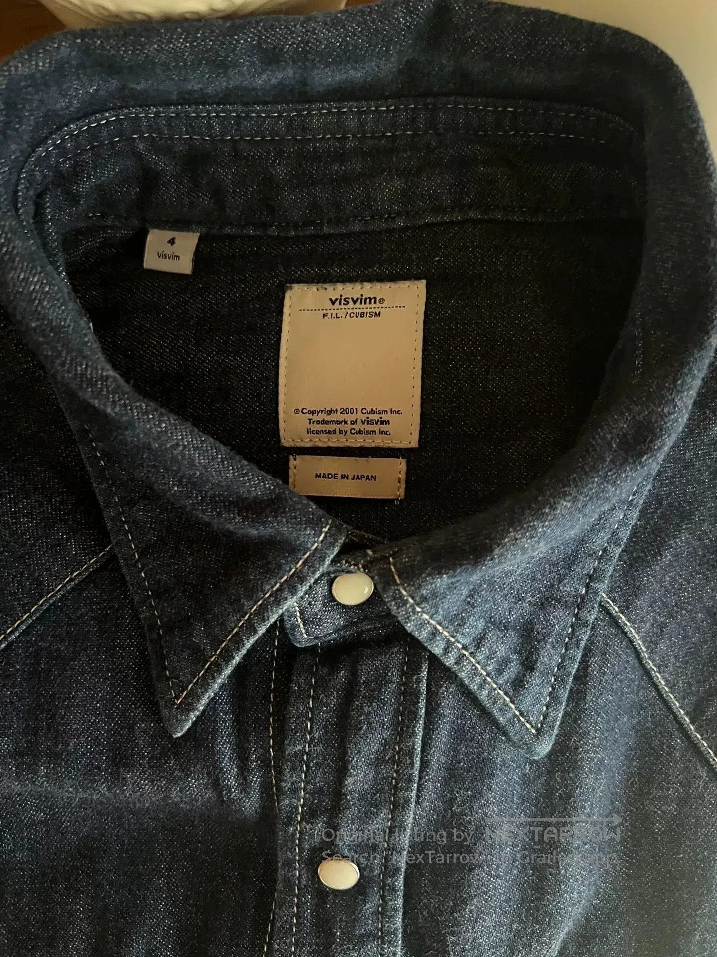 Visvim authentic visvim blue dye denim shirt. Size US M / EU 48-50 / 2 - 8 Thumbnail