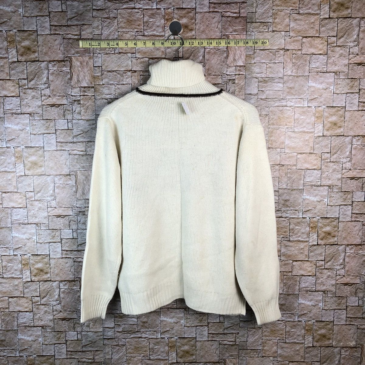 Homespun Knitwear × Japanese Brand Mens White vintage japan sweatshirt Knitwear #A1199 Size US M / EU 48-50 / 2 - 12 Thumbnail
