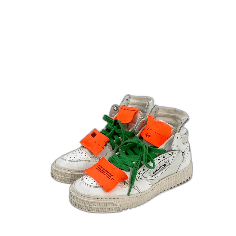 Off-White Off-White Casual High-Top Sneakers with Laces Size US 5 / EU 37 - 1 Thumbnail