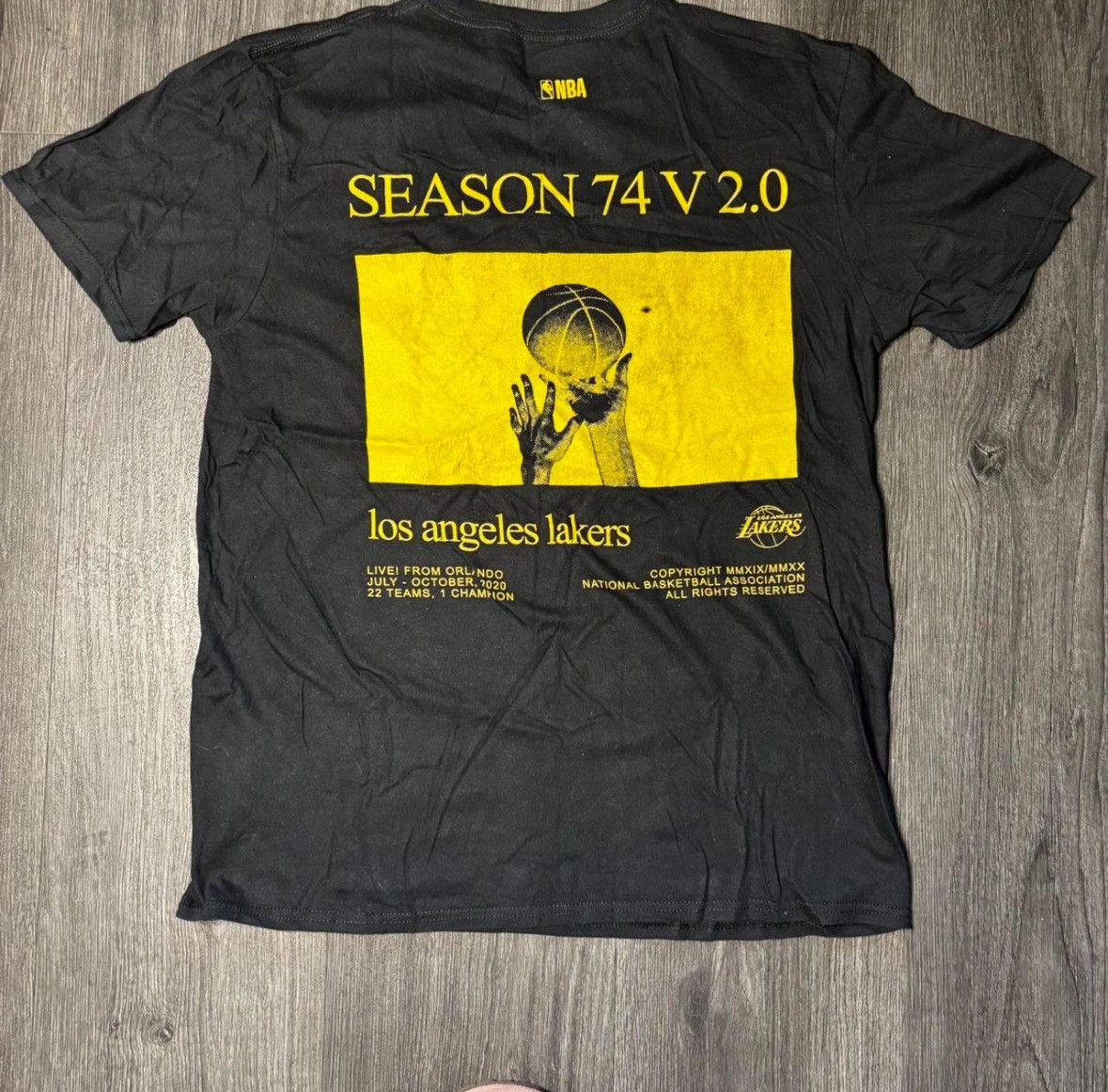 NBA Bleacher Report x NBA Los Angeles Lakers Bubble t-shirt Size US L / EU 52-54 / 3 - 4 Thumbnail