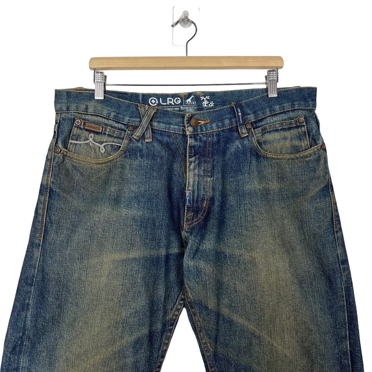 LRG 🔥 LRG DYED BROKEN DENIM JEANS Size US 38 / EU 54 - 3 Thumbnail