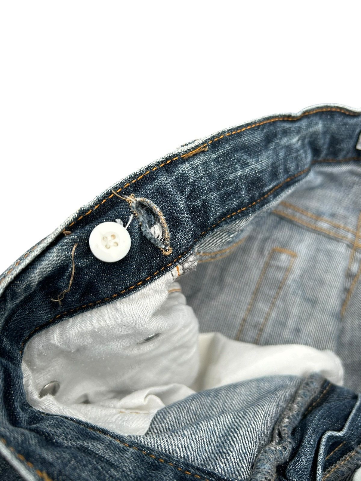 Kapital Vintage Skull Japanese Brand Sirmione Distressed Denim Jeans Size US 27 - 9 Thumbnail
