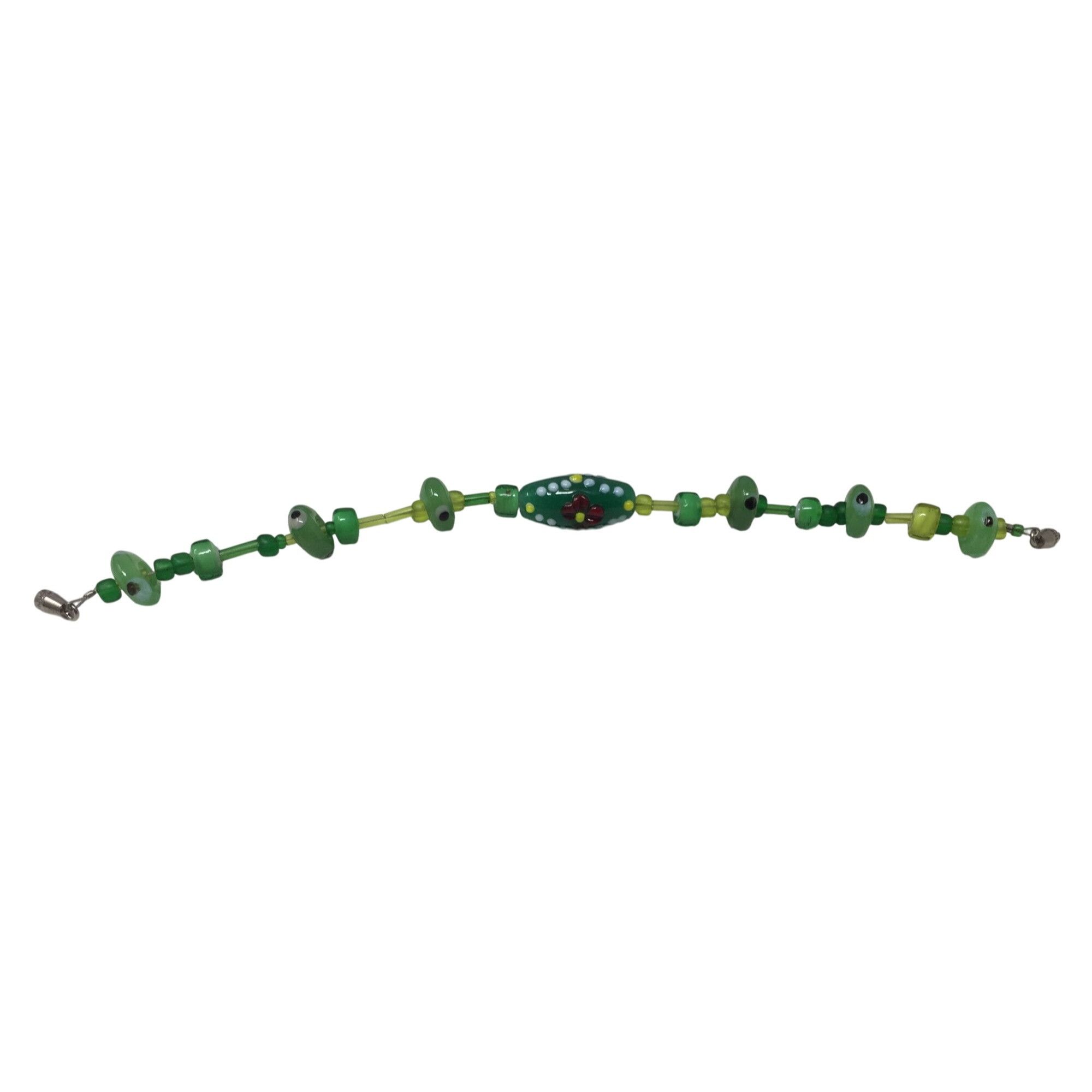 Other Women's/Girl's Green Beaded Bracelet Size ONE SIZE - 4 Thumbnail