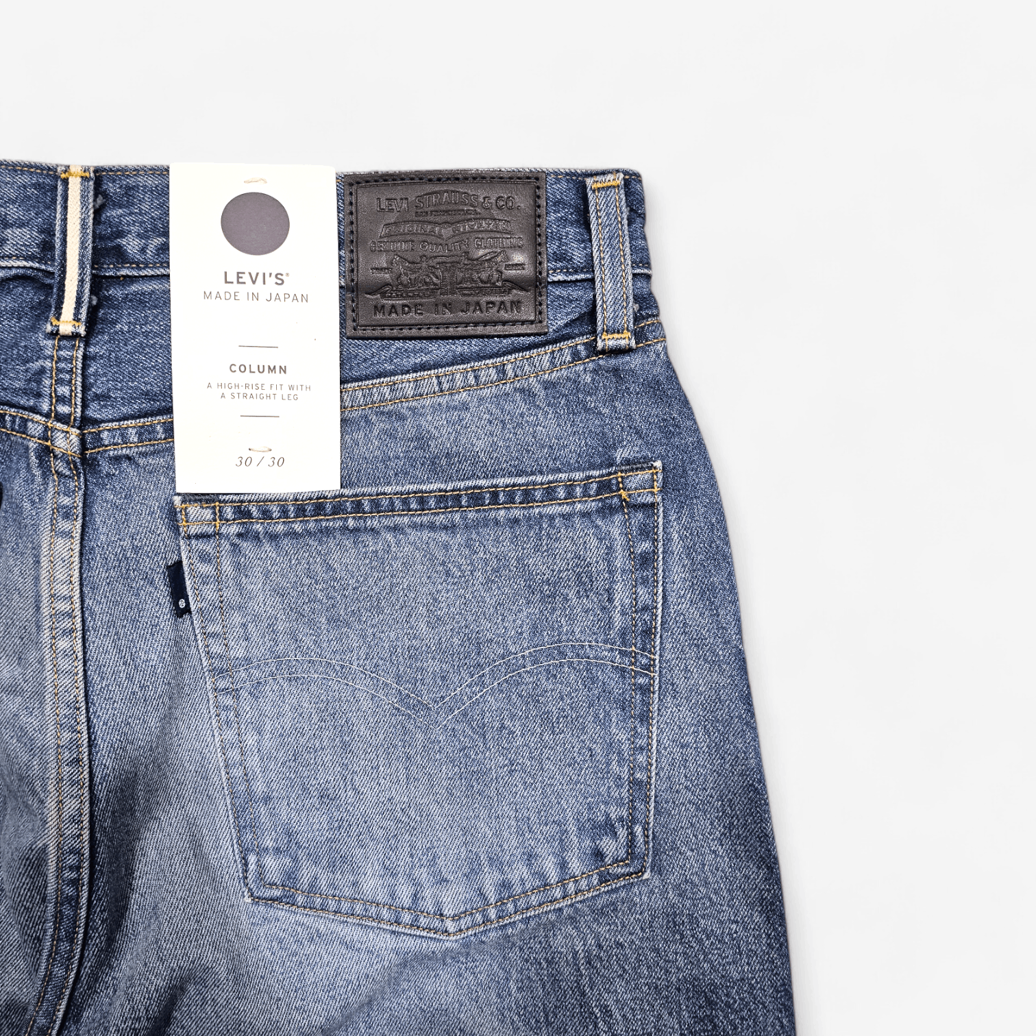 Levi's Made & Crafted NWT Levi's Made in Japan Column Denim Jeans Selvedge W30L30 Size 30" / US 8 / IT 44 - 8 Thumbnail
