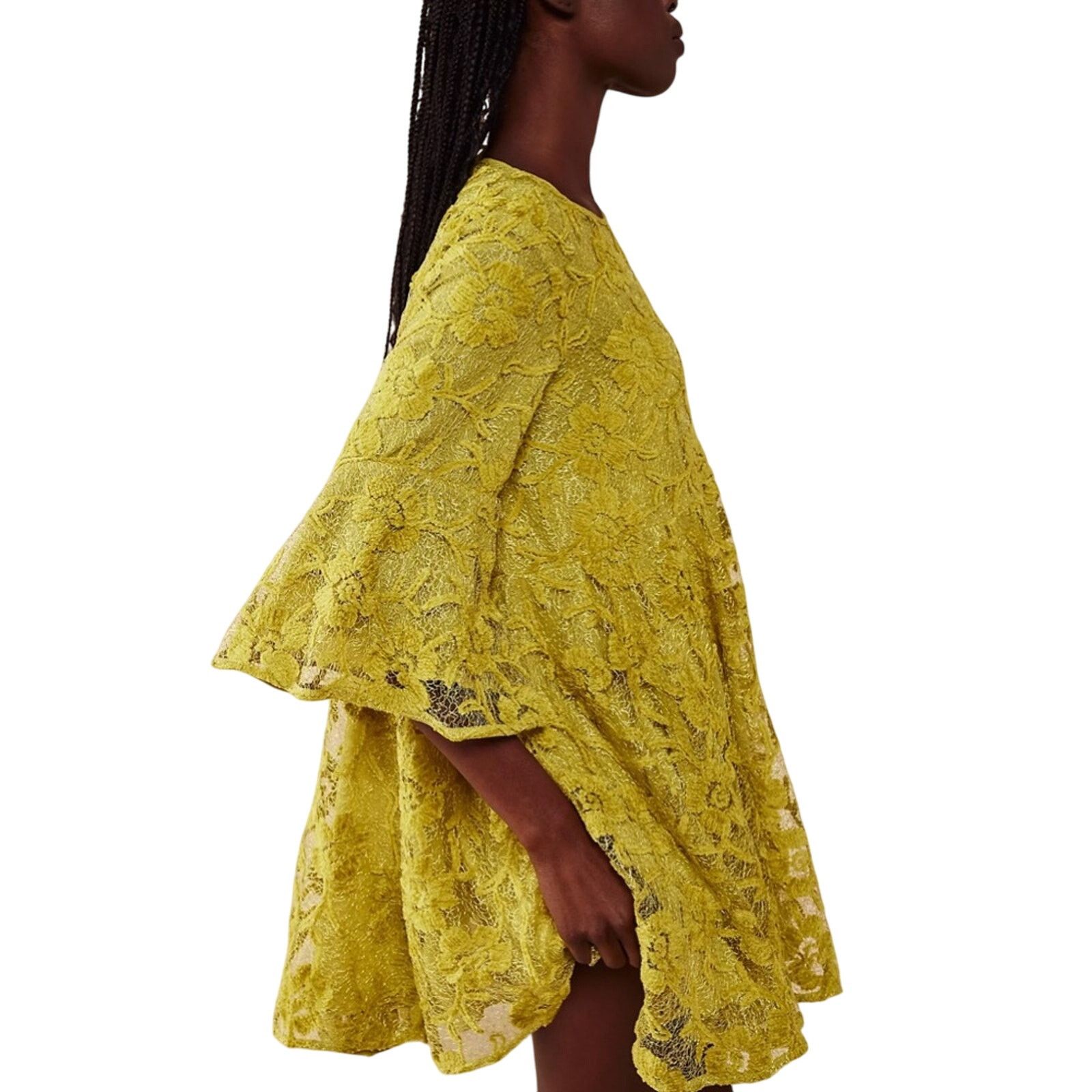 Free People Free Peoples Le Fleur Mini Green Dress XL NWOT Size XL / US 12-14 / IT 48-50 - 3 Thumbnail