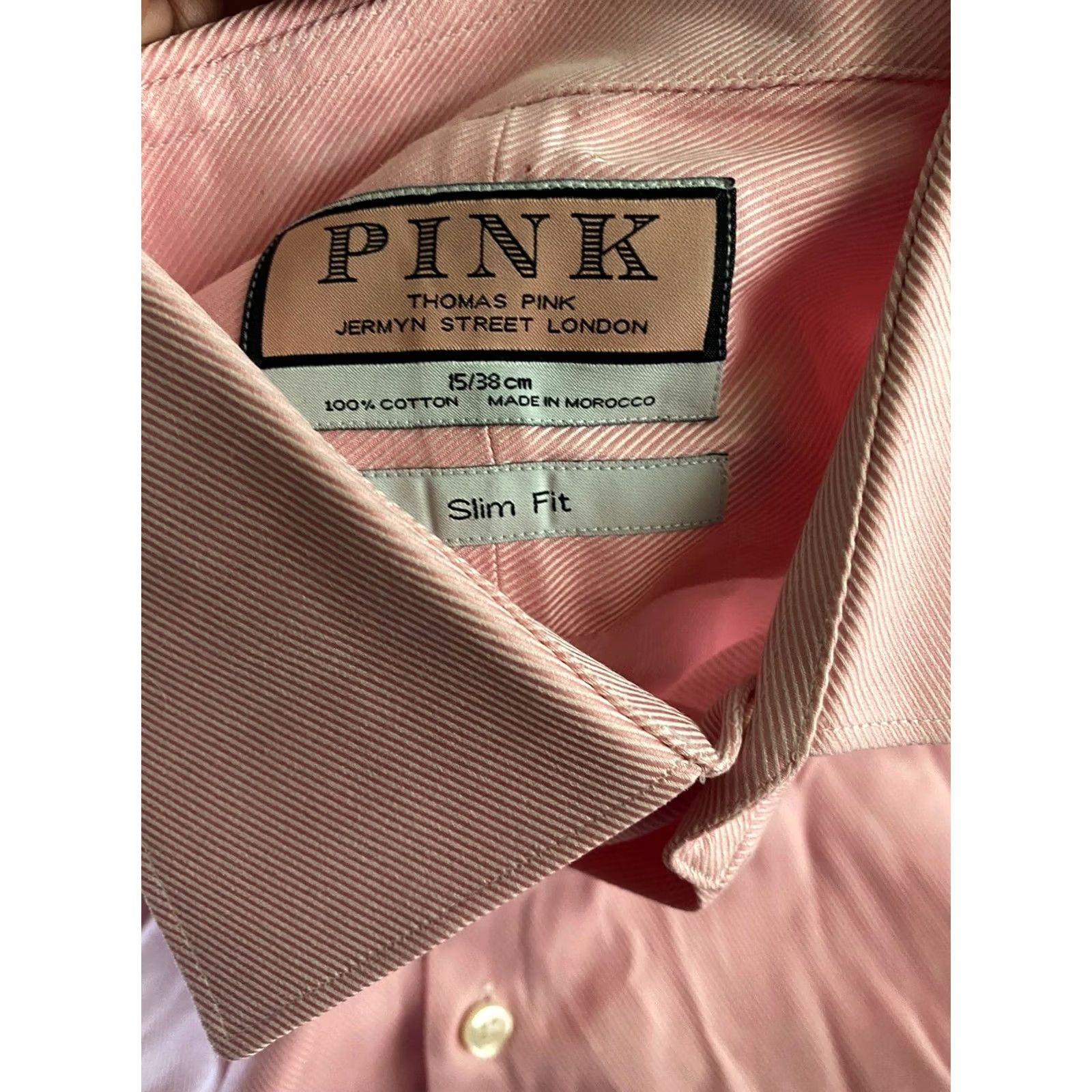 Pinko Thomas Pink Slim fit LONG SLEEVE SHIRT Small S Mens Size US S / EU 44-46 / 1 - 3 Thumbnail