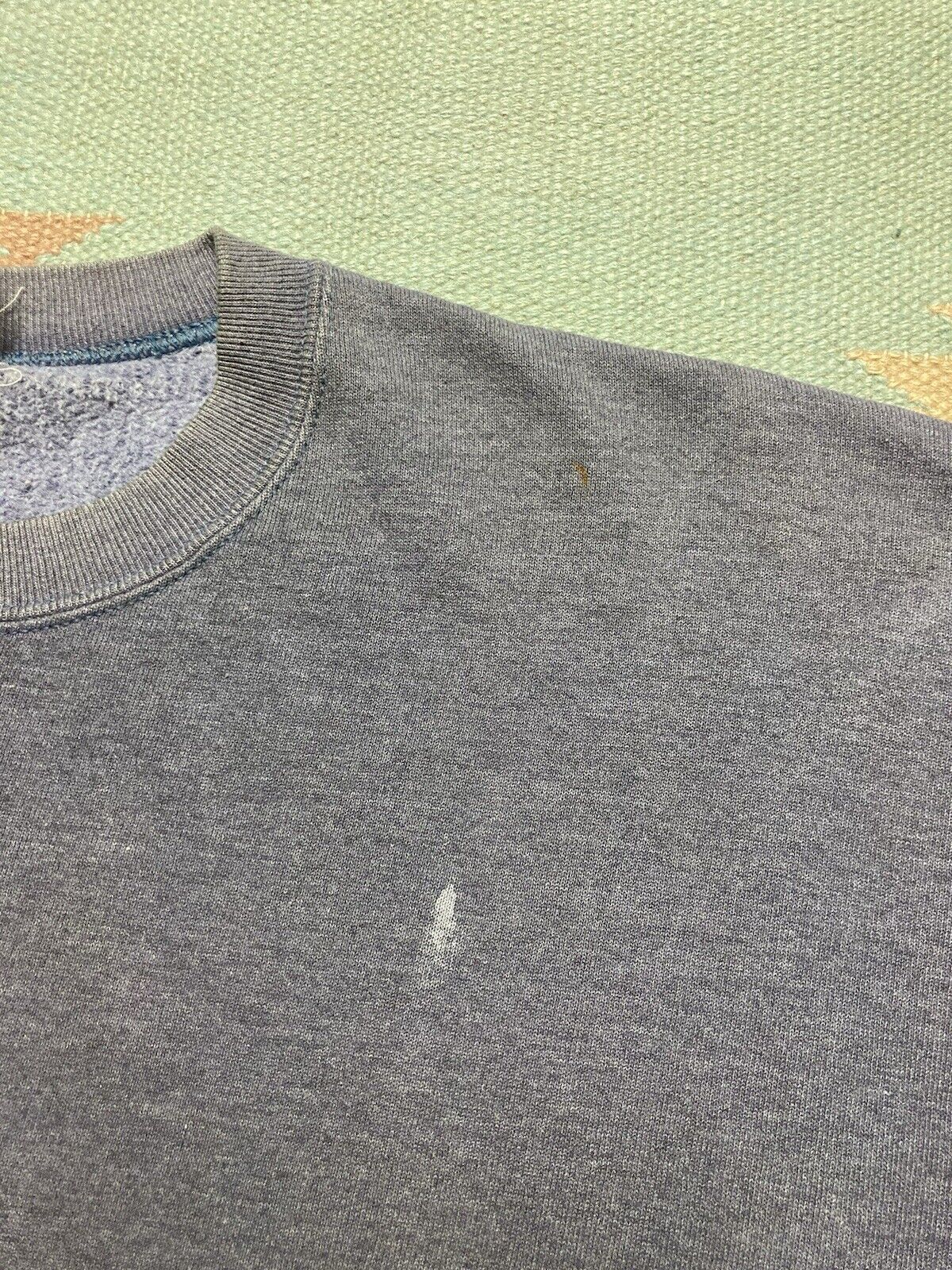 Vintage VTG sweatshirt blank faded paint splatter distressed boxy XL Size US XL / EU 56 / 4 - 7 Thumbnail