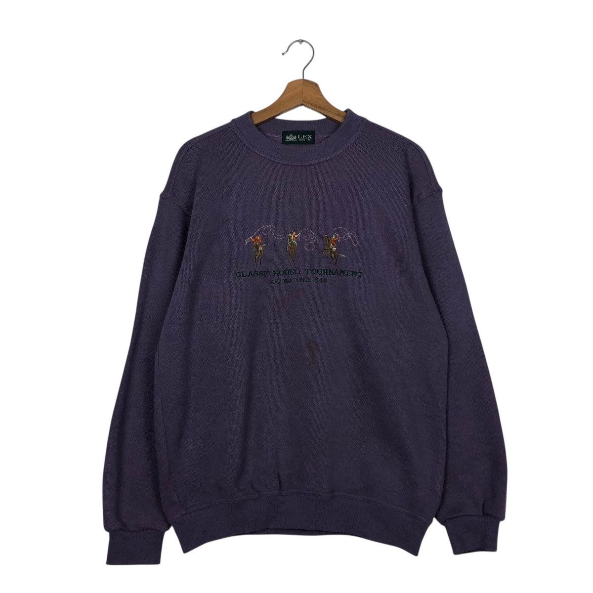 Issey Miyake 📌Vintage Sweatshirt Lex Big Logo Over Print Embroidery Size US M / EU 48-50 / 2 - 2 Thumbnail