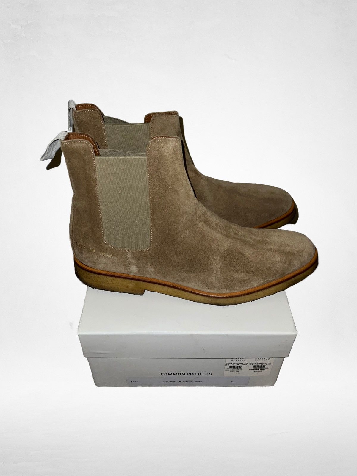 Common Projects Common Projects Suede Chelsea Boots Size US 10 / EU 43 - 1 Thumbnail