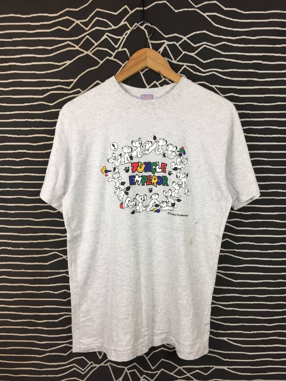 Anime Vtg 90s Osamu Tezuka Manga Museum Jungle Emperor Kimba Tee Size US M / EU 48-50 / 2 - 1 Thumbnail