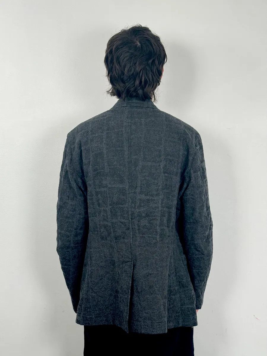 Issey Miyake Issey Miyake Men Grey Wool Mozaic Blazer Jacket Size 42R - 3 Thumbnail