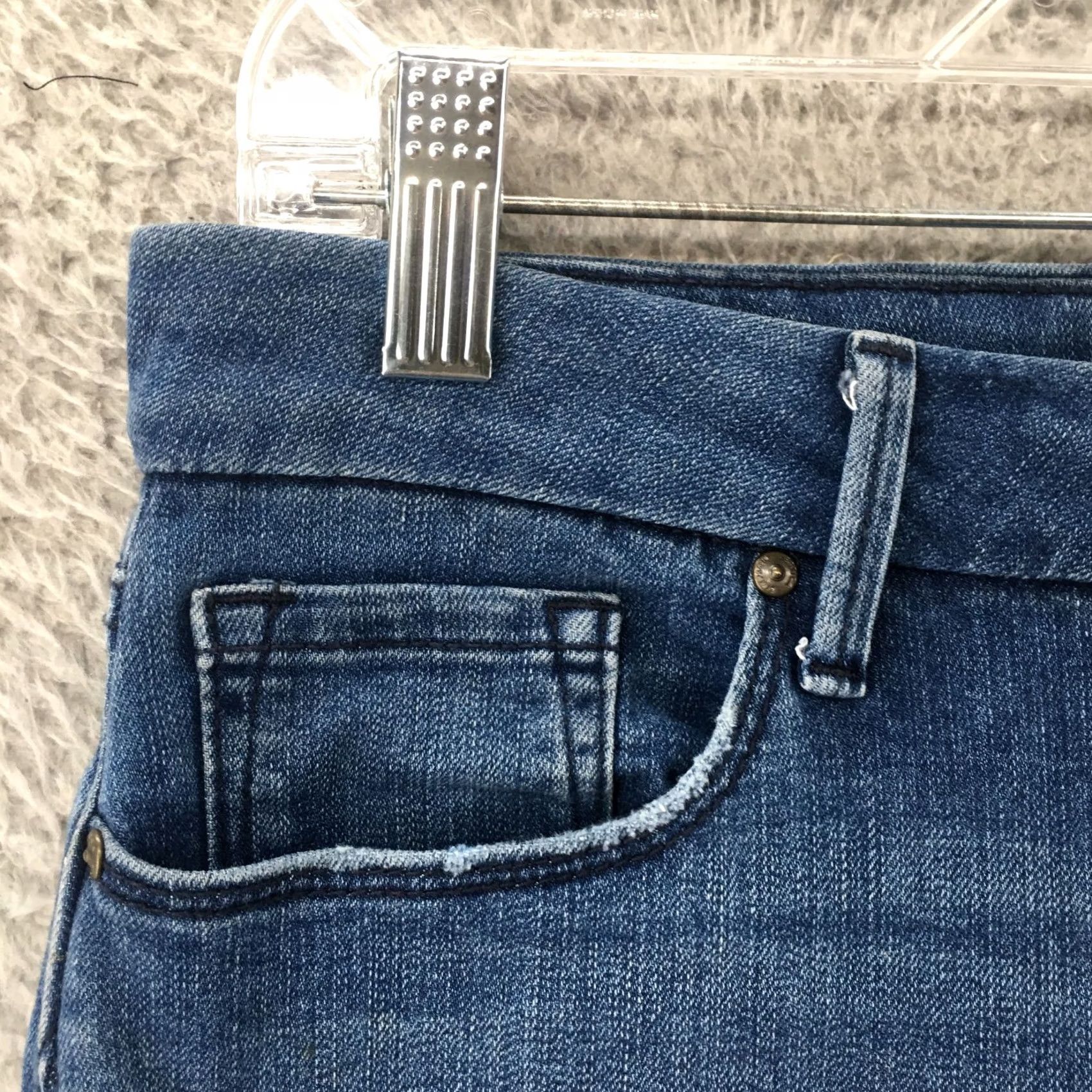 Jessica Simpson Jessica Simpson Adored High Rise Ankle Jeans Womens 29 Blue Denim Zip Size 29" - 3 Thumbnail