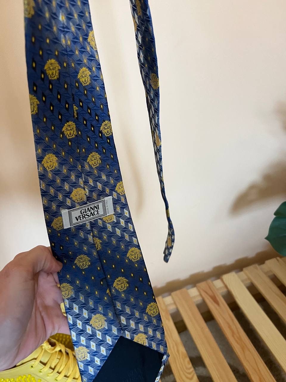 Versace × Vintage Rare Vintage Gianni Versace Medusa Silk Tie Made in Italy Size ONE SIZE - 3 Thumbnail
