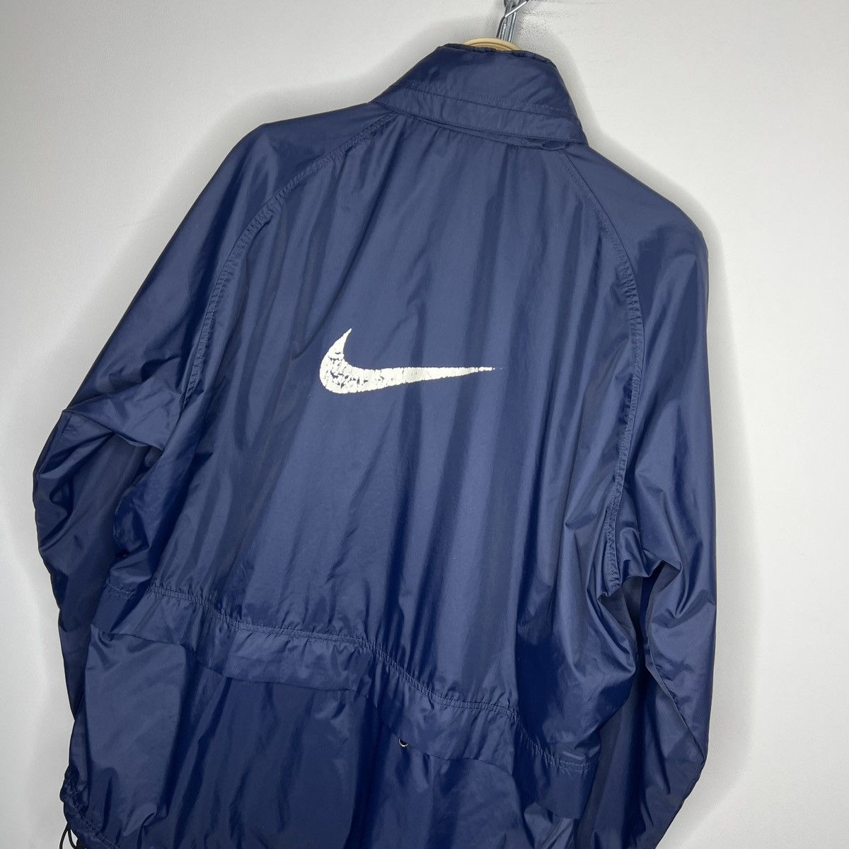 Nike × Vintage Vintage Nike Small Logo Drill Nylon Track Jacket size L Size US L / EU 52-54 / 3 - 8 Thumbnail