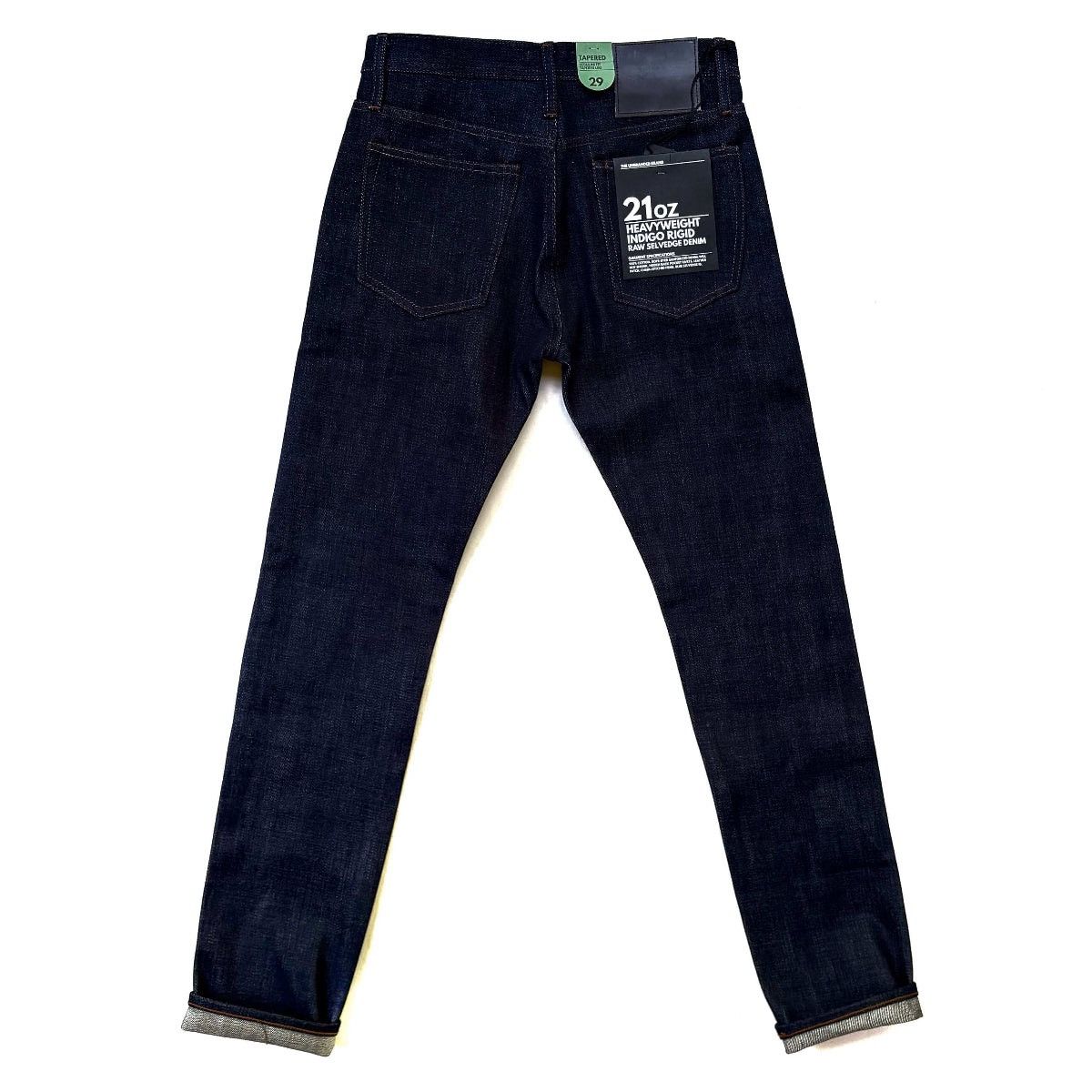 Unbranded Brand UB221 21oz Indigo Selvedge Tapered Fit Jeans