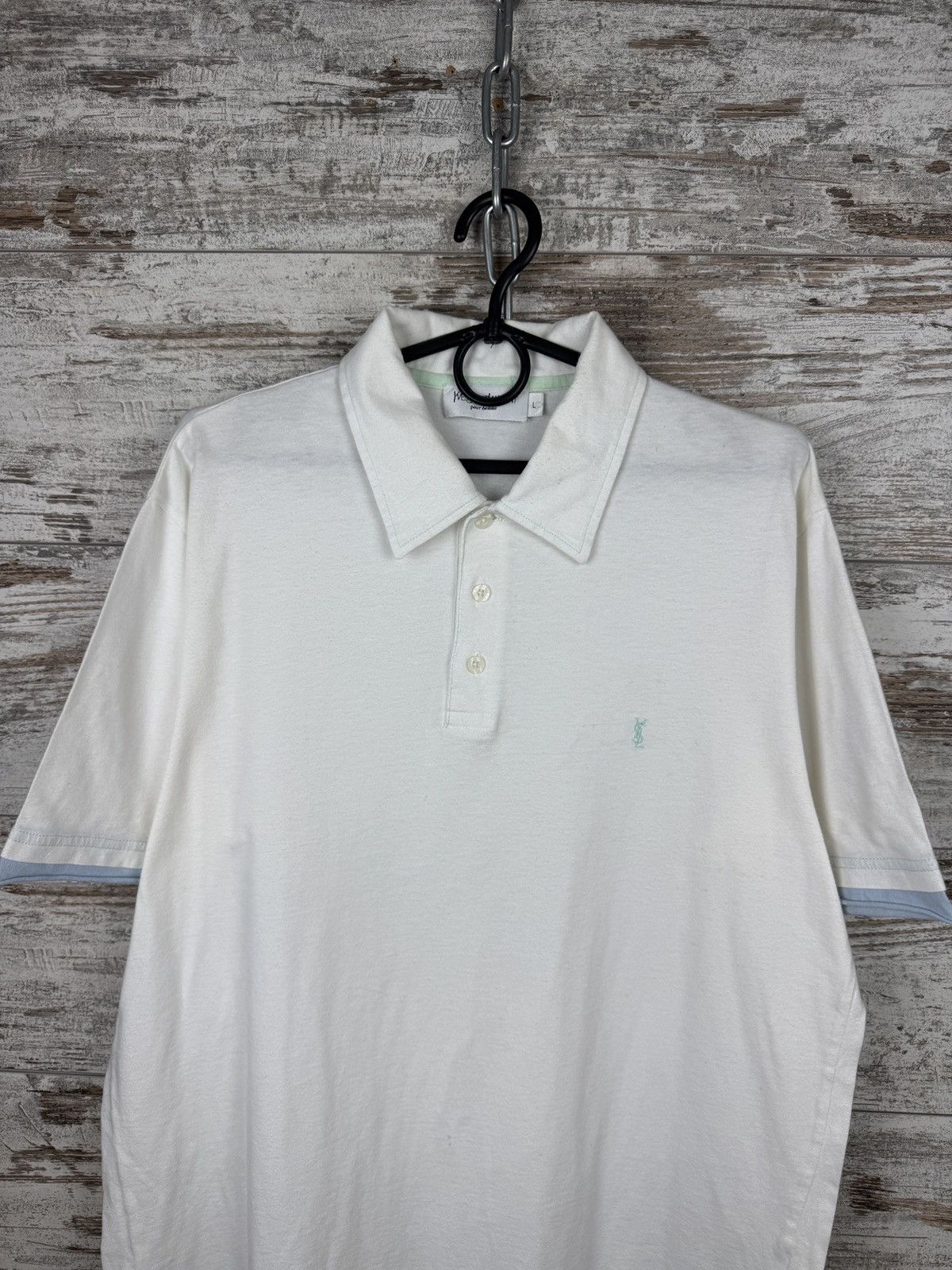 Yves Saint Laurent Mens Vintage Yves Saints Laurent polos ysl luxury rare tee Size US L / EU 52-54 / 3 - 2 Thumbnail