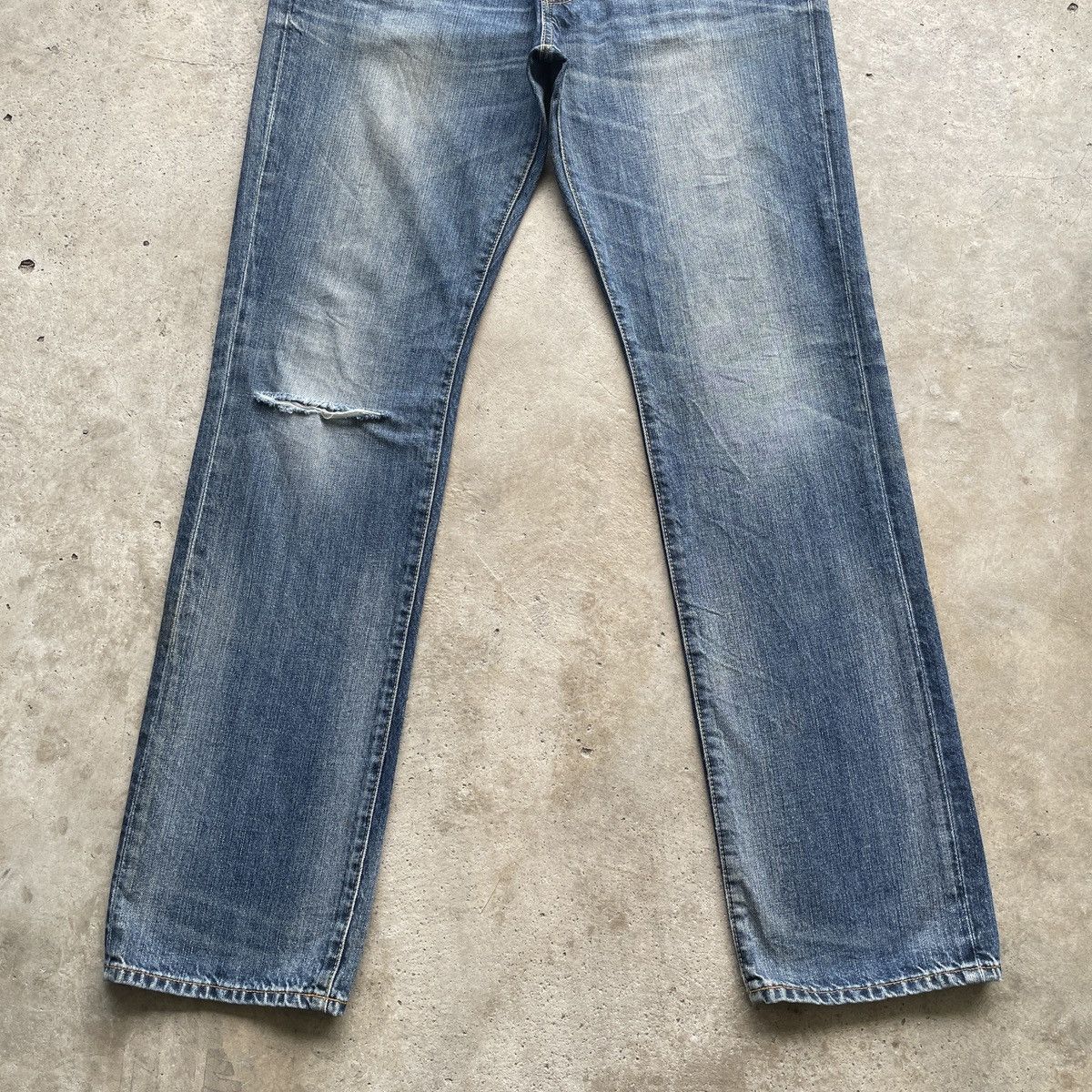 Japanese Brand Vintage Japanese Faded Denim Distressed Jeans Pants W34 Size US 34 / EU 50 - 4 Thumbnail