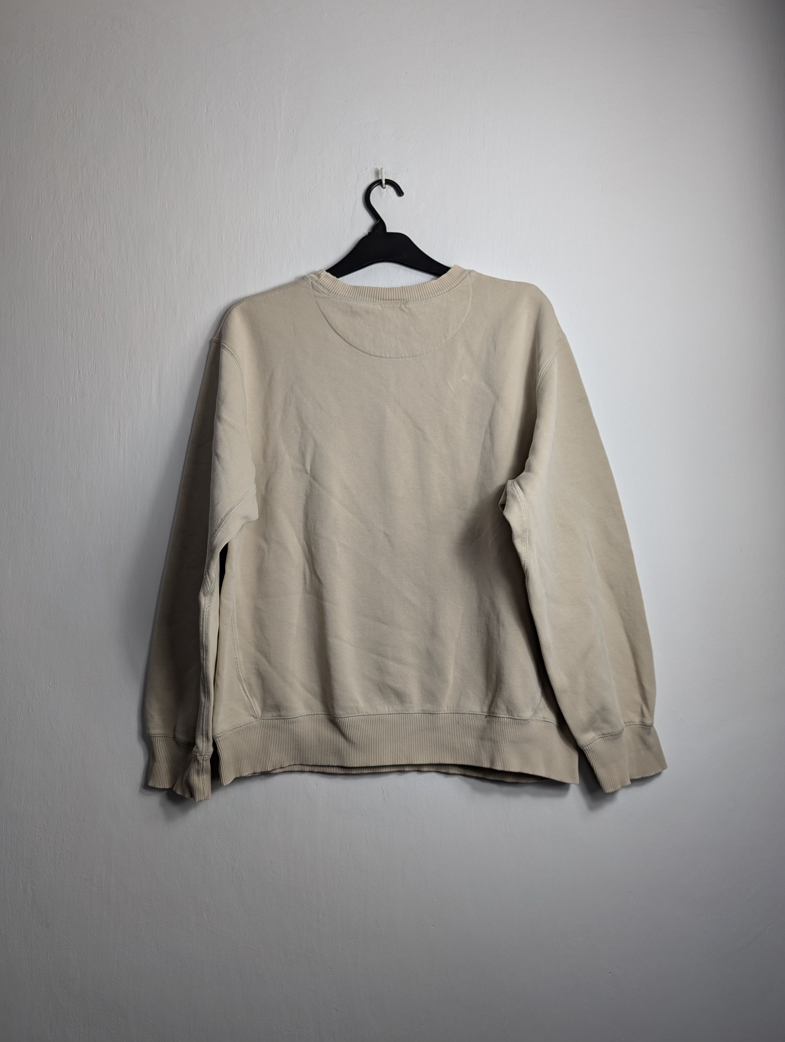 Nike × Vintage Vintage Nike Cream Sweatshirt 00s y2k retro Swoosh Size US L / EU 52-54 / 3 - 4 Thumbnail