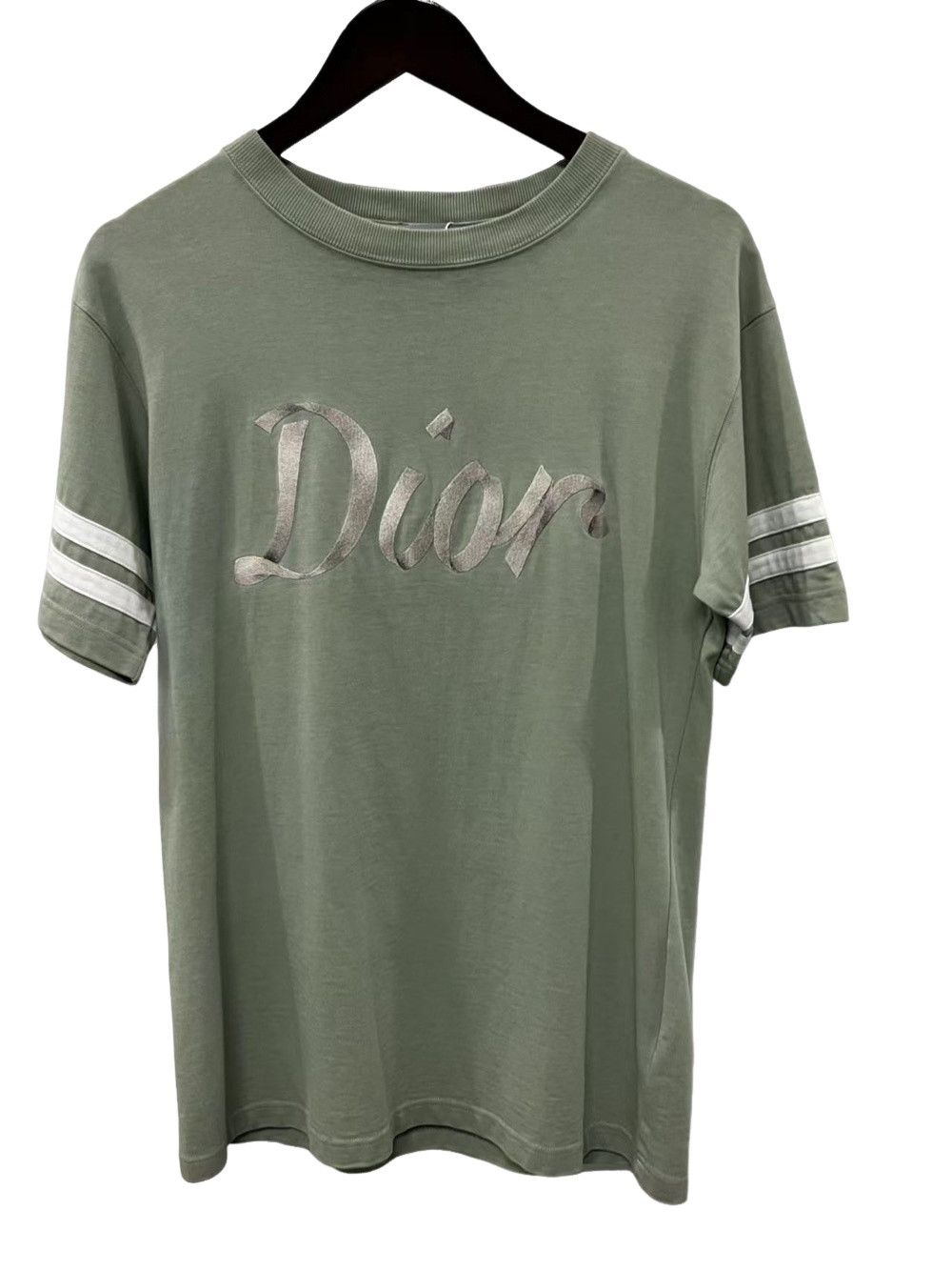 Dior × Kris Van Assche Dior Homme Let's Rock S/S 09 green T-shirt