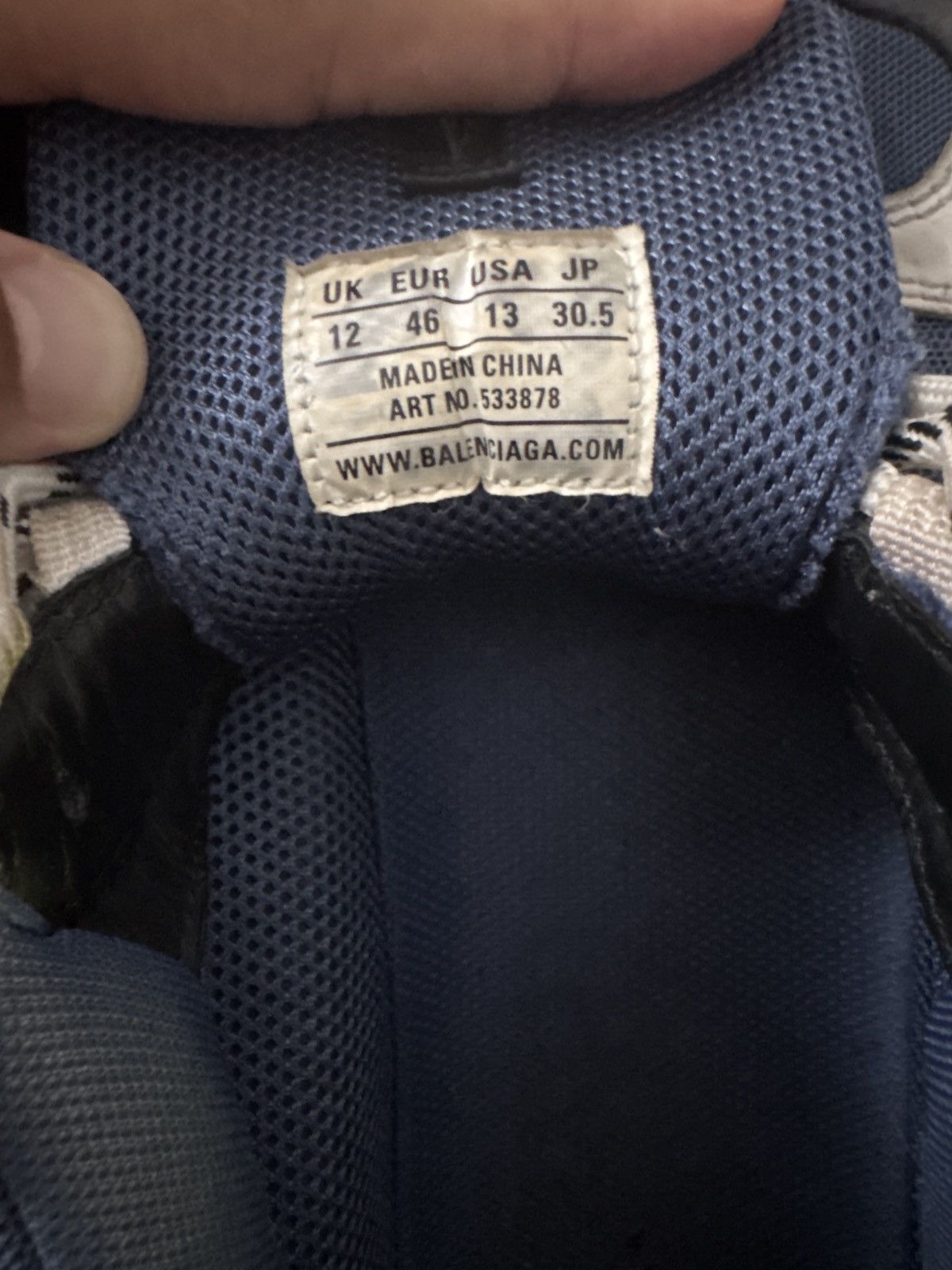 Balenciaga BALENCIAGA TRIPLE S SNEAKER Size US 13 / EU 46 - 7 Thumbnail