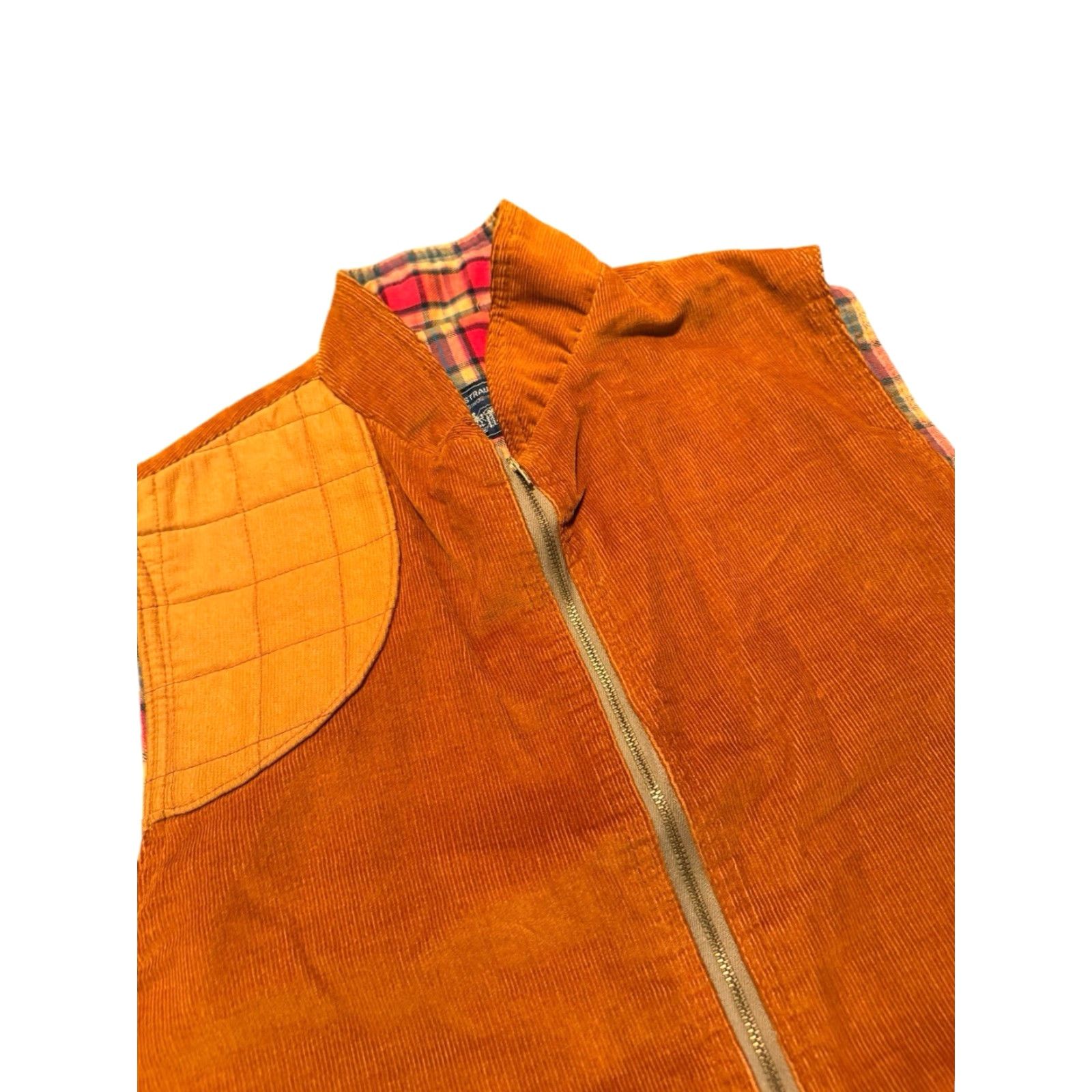 Levi's VINTAGE Levi's Shooting Vest Corduroy Lined Hunting 70s 80s White Tab Men L Brown Shotgun Style Military Jacket Size US L / EU 52-54 / 3 - 3 Thumbnail