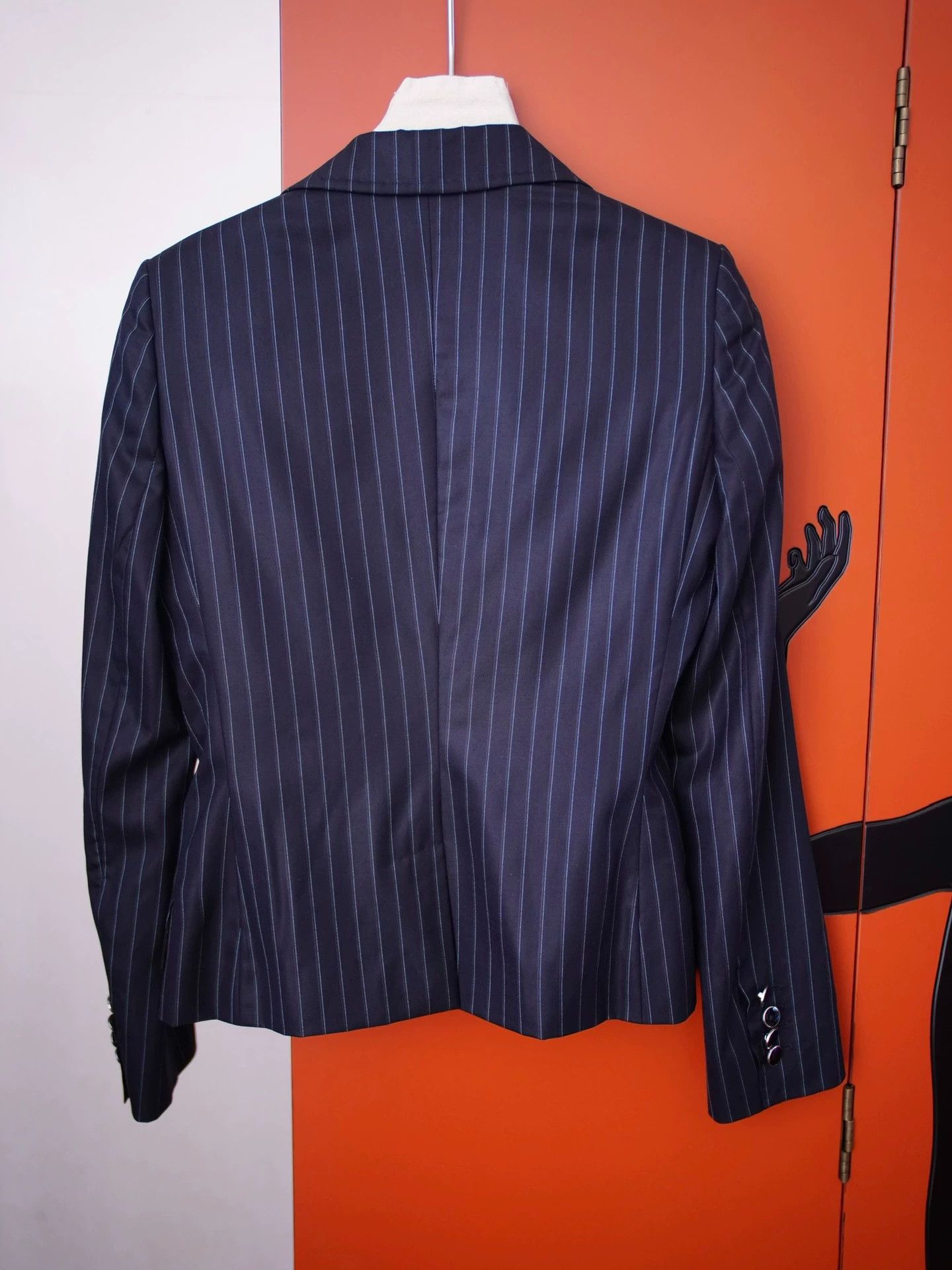 Dolce & Gabbana Dolce&Gabbana Striped Fine Wool Suit Jacket it38/XS Size XS / US 0-2 / IT 36-38 - 6 Thumbnail