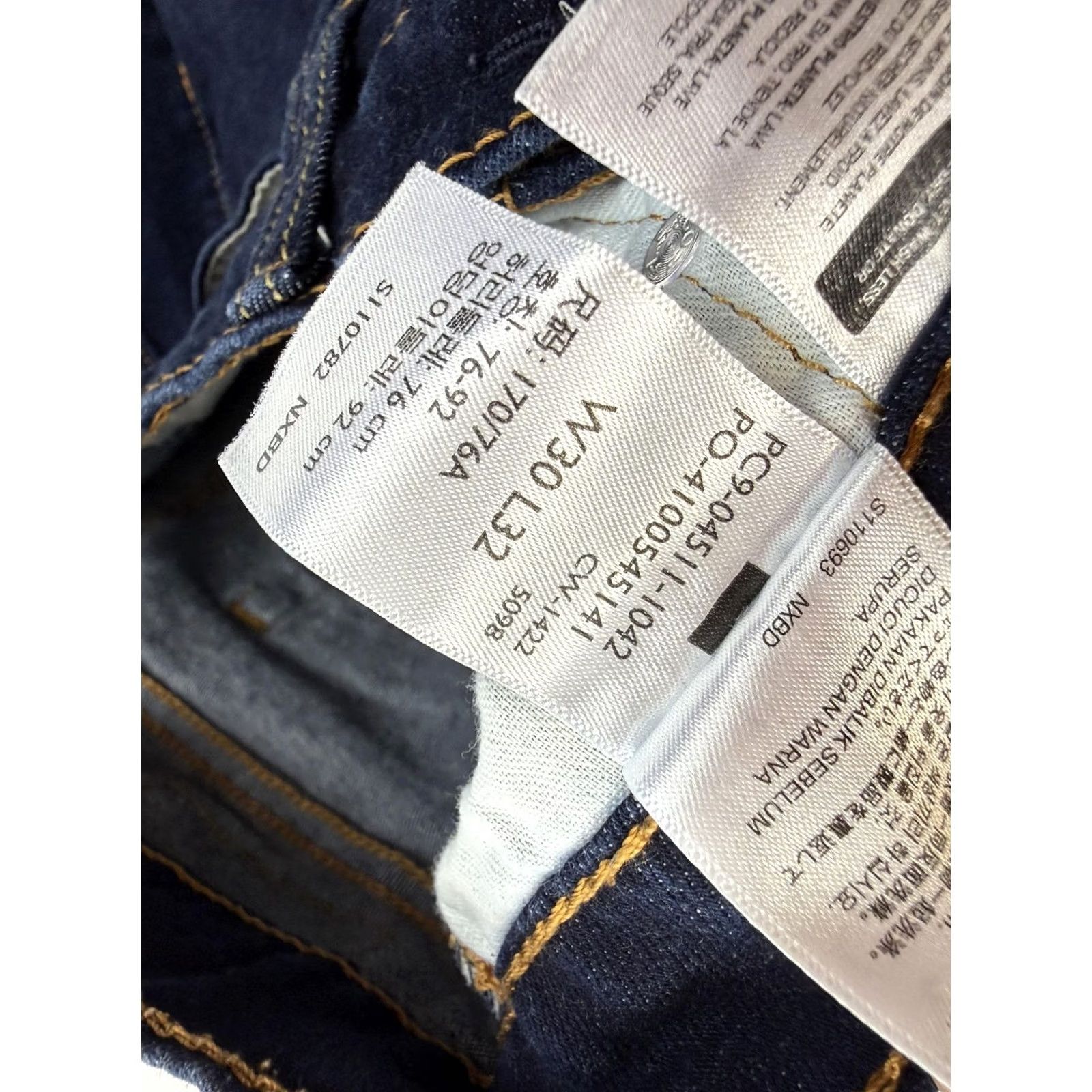 Levi's Levi'S 511 Mens Slim Straight Denim Dark Wash Jeans - 30x31 Sizes Size US 30 / EU 46 - 4 Thumbnail