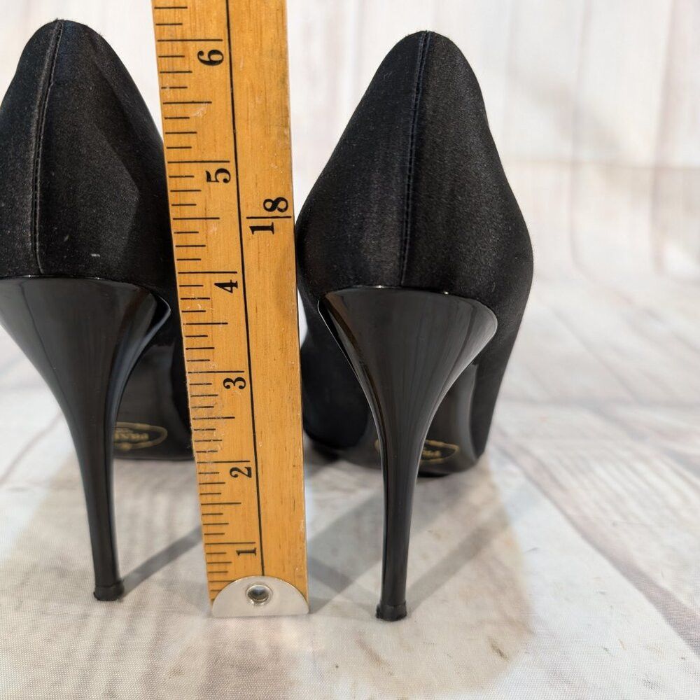Prada Prada Women's US 7.5 Black Suede Leather Round Toe Slip-On Size US 7.5 / IT 37.5 - 4 Thumbnail