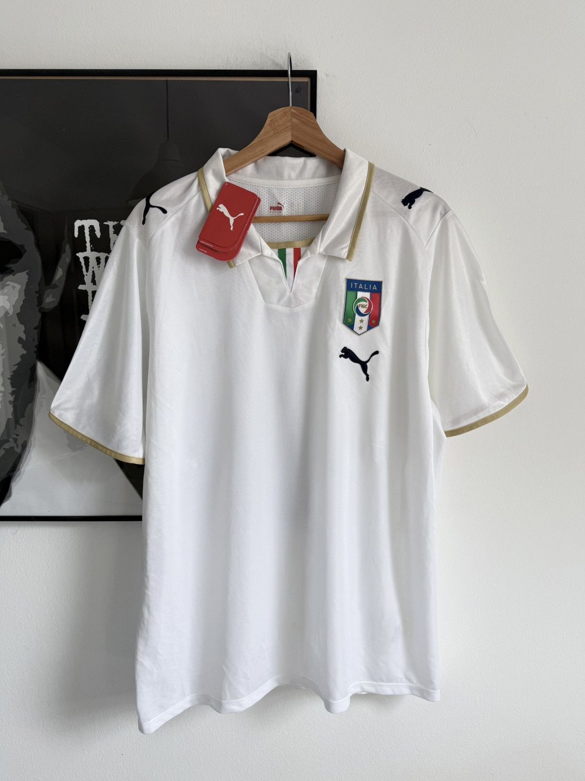 Puma 2007-08 Italy Away Shirt Size US L / EU 52-54 / 3 - 1 Thumbnail