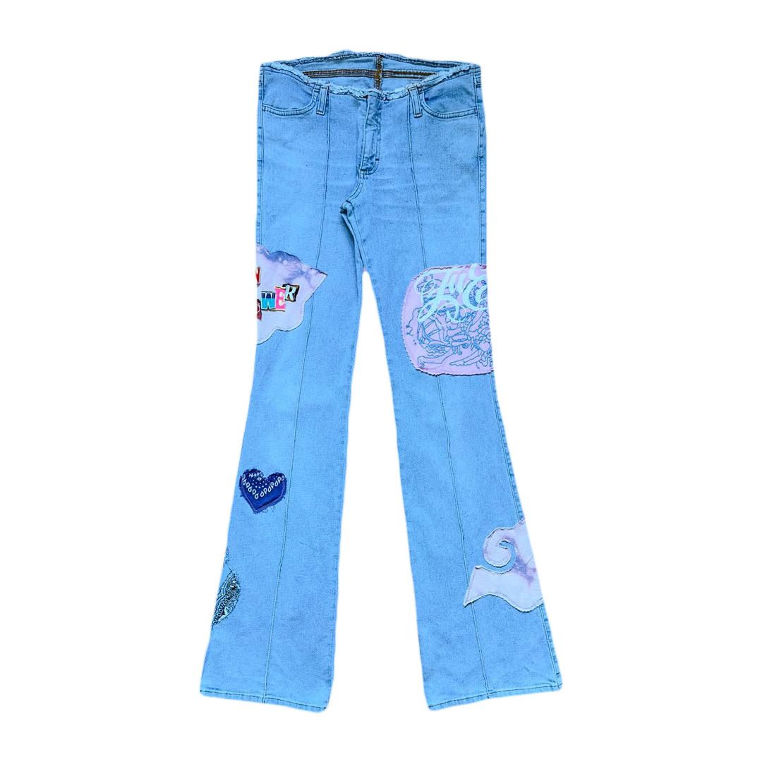 Other Upcycled “DRAGON POWER” Jeans Size 27" / US 4 / IT 40 - 1 Thumbnail