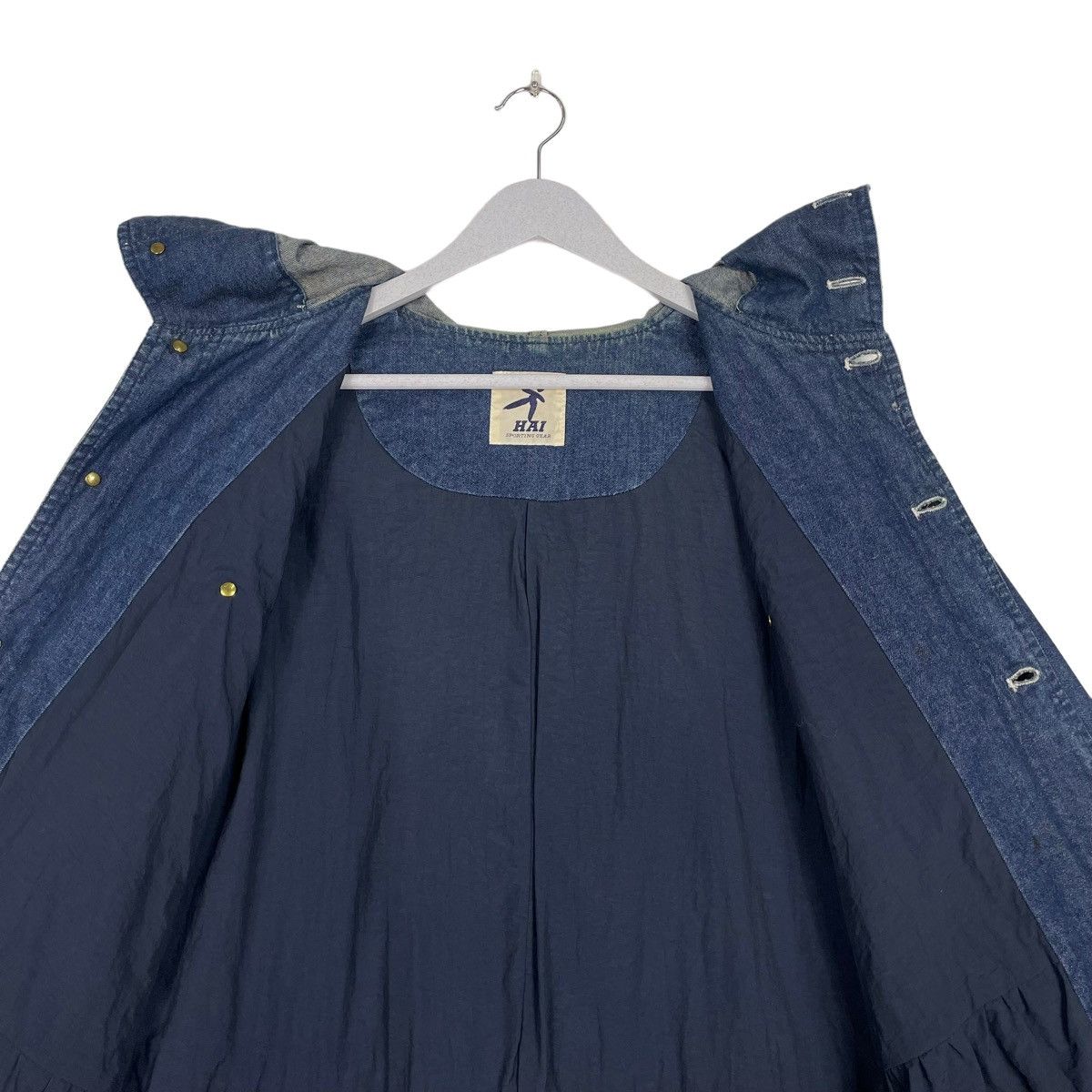 Hai Sporting Gear × Issey Miyake 💥80s HAI SPORTING GEAR DENIM WORKER CHORE JACKET Size US XL / EU 56 / 4 - 11 Thumbnail