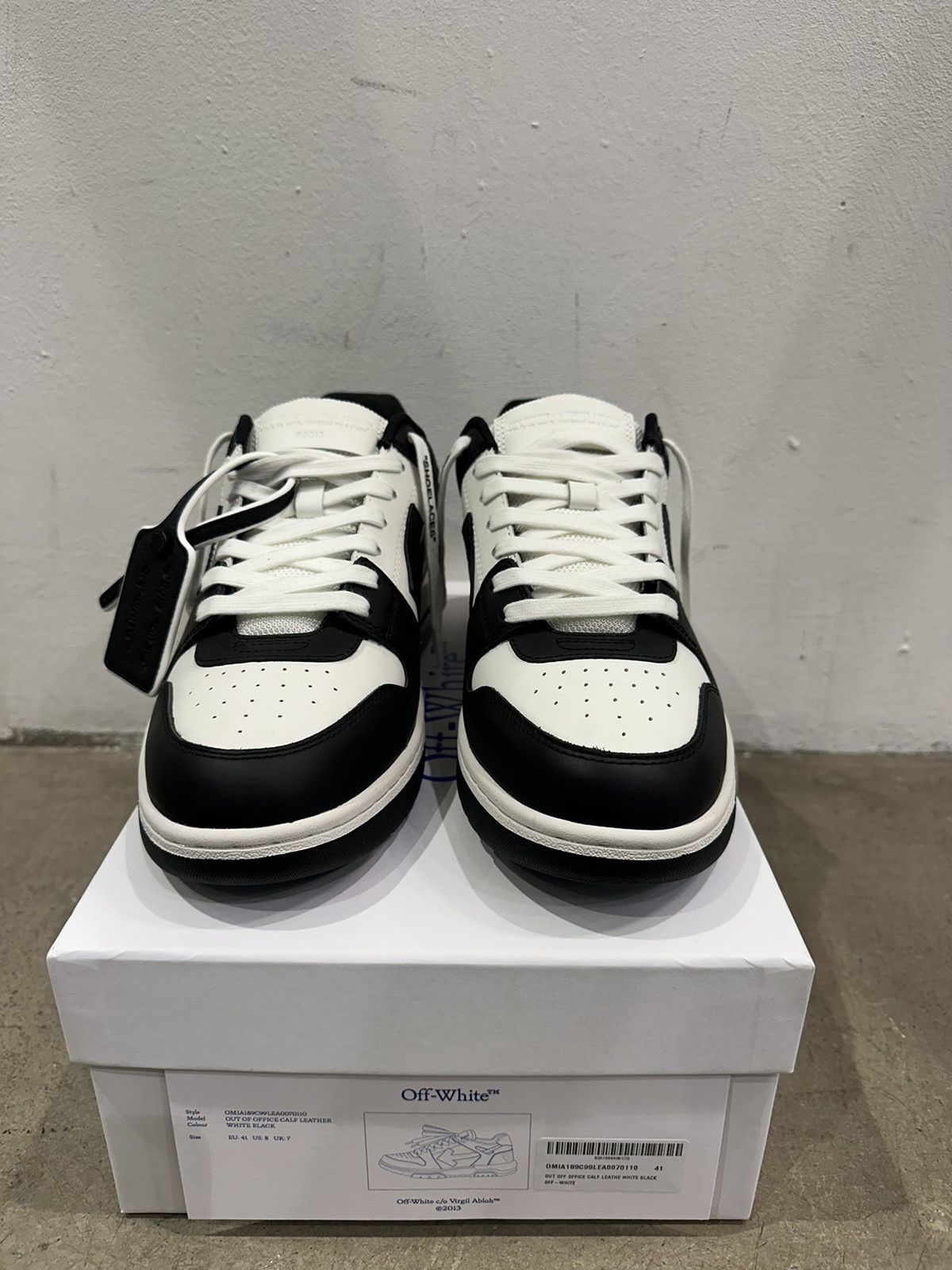 Off-White Off White Out Of Office Black White Sneaker Size US 10 / EU 43 - 3 Thumbnail