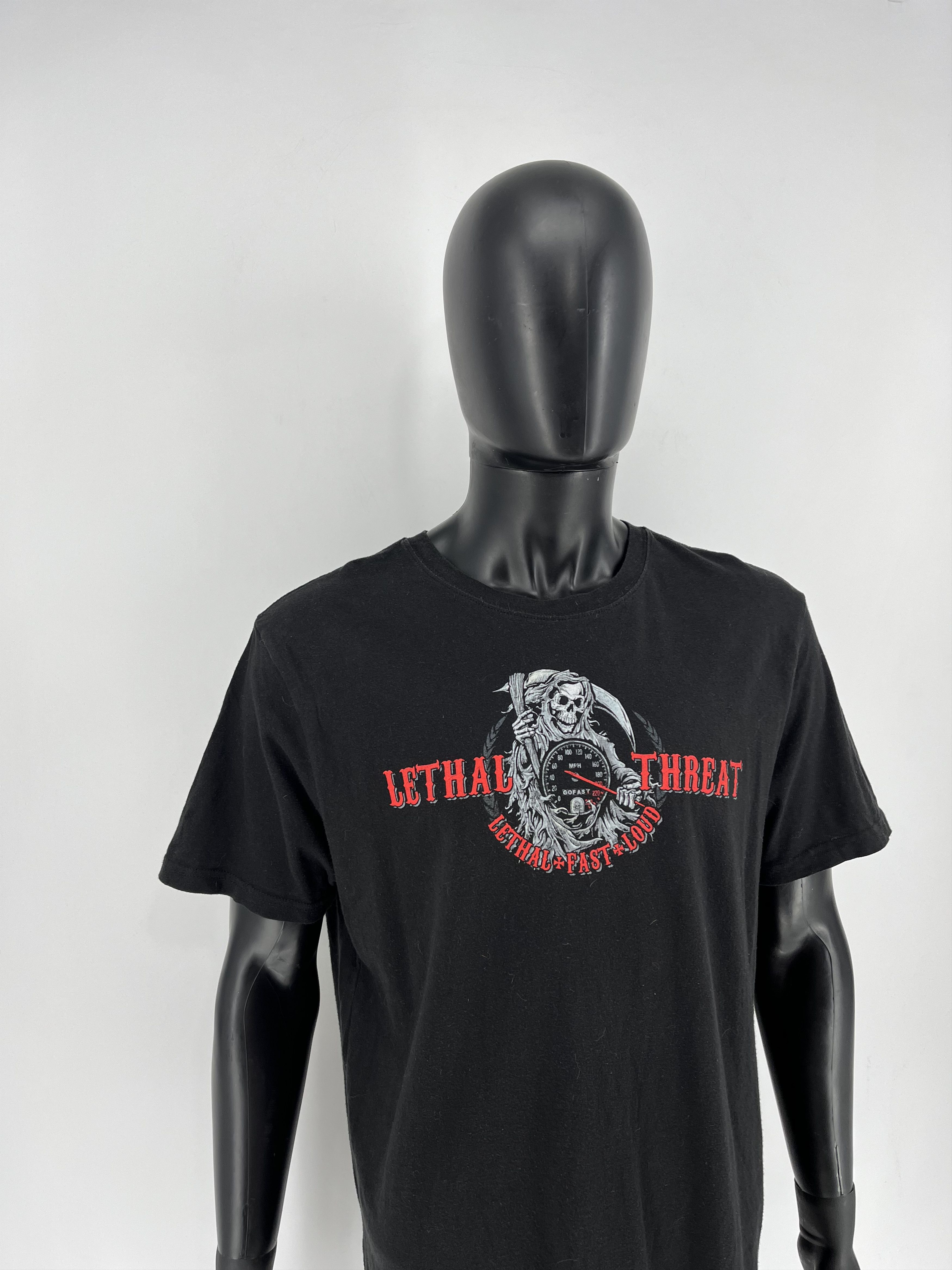 Harley Davidson Lethal Threat MOTORGEAR Skull Motorcycle Biker Speed Doesn’t Size US XL / EU 56 / 4 - 4 Thumbnail