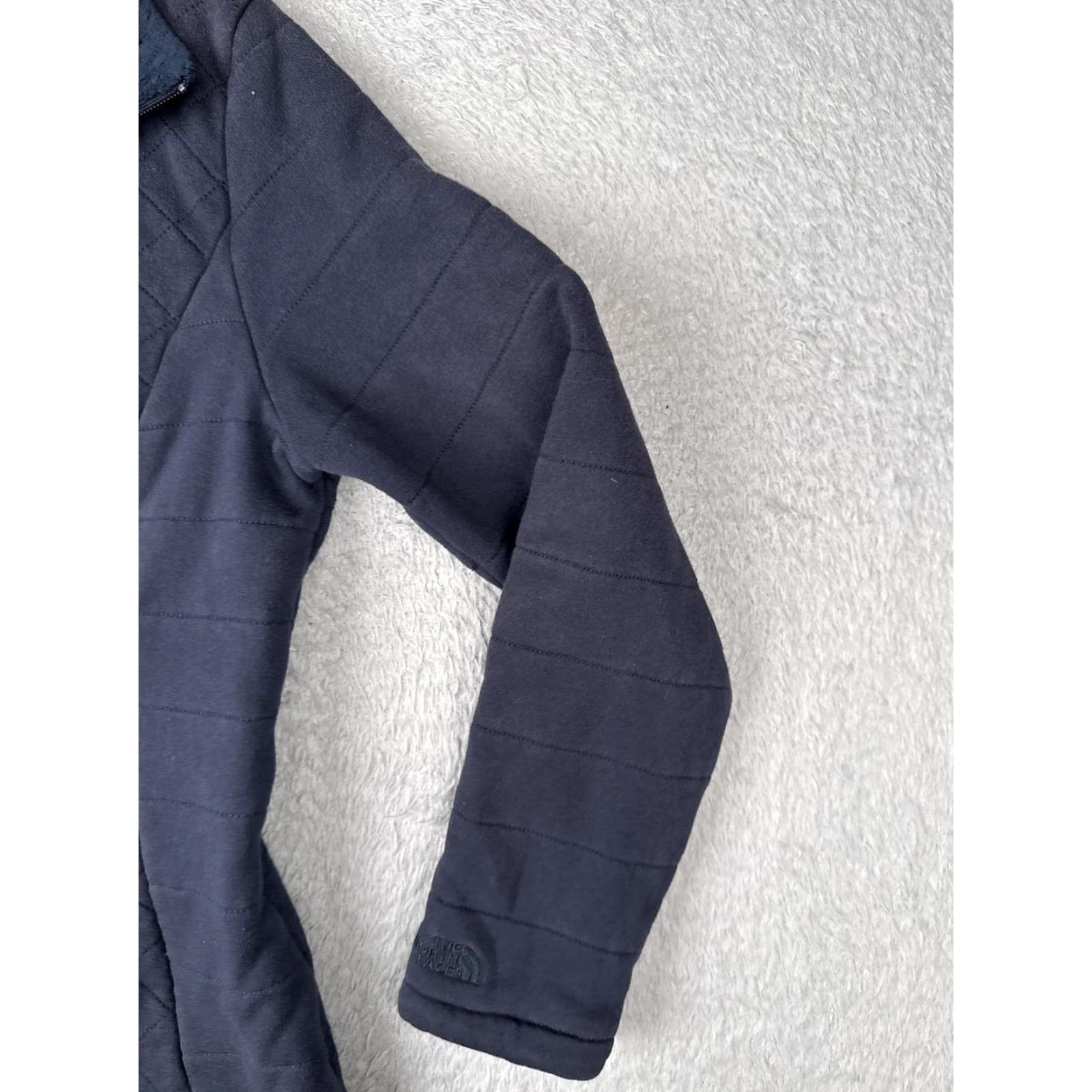 The North Face The North Face Jacket Womens Large Blue Quilted Fleece Lined Zip Coat Size L / US 10 / IT 46 - 5 Thumbnail