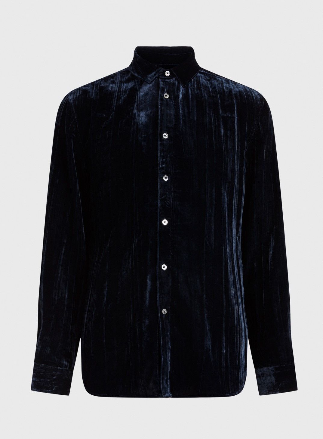 John Varvatos Crinkled Velvet slim Shirt large Size US L / EU 52-54 / 3 - 15 Thumbnail