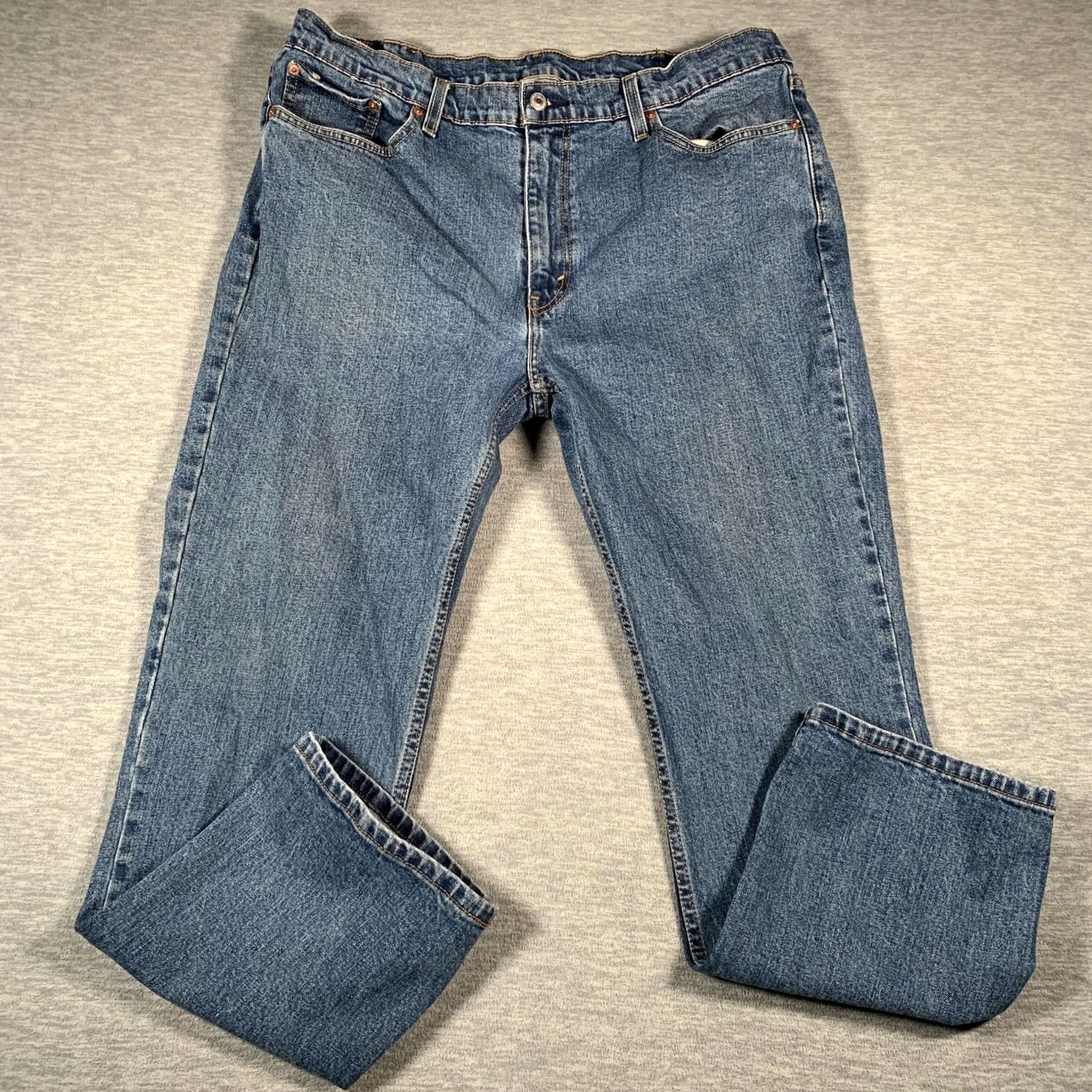 Levi's Levi's 514 Jeans Mens 40x30 Blue Denim Straight Leg Medium Wash Zip Fly Classic Regular Fit 5-Pocket Size US 40 / EU 56 - 2 Thumbnail
