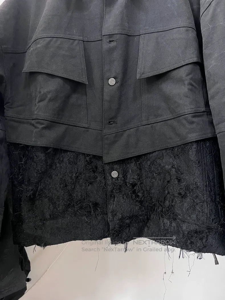 Vintage Vintage ARNODEFRANCE Burnt and distressed patchwork jacket Size US S / EU 44-46 / 1 - 3 Thumbnail