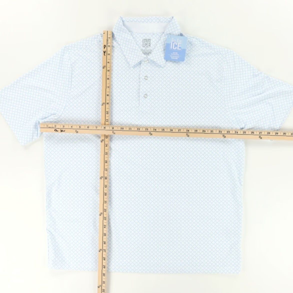 Vintage San Soleil Sol Tek Ice Golf Club Polo Shirt Blue Men XL Shirt Men XL Blue All Over Print Polo Shirt Size US XL / EU 56 / 4 - 3 Thumbnail