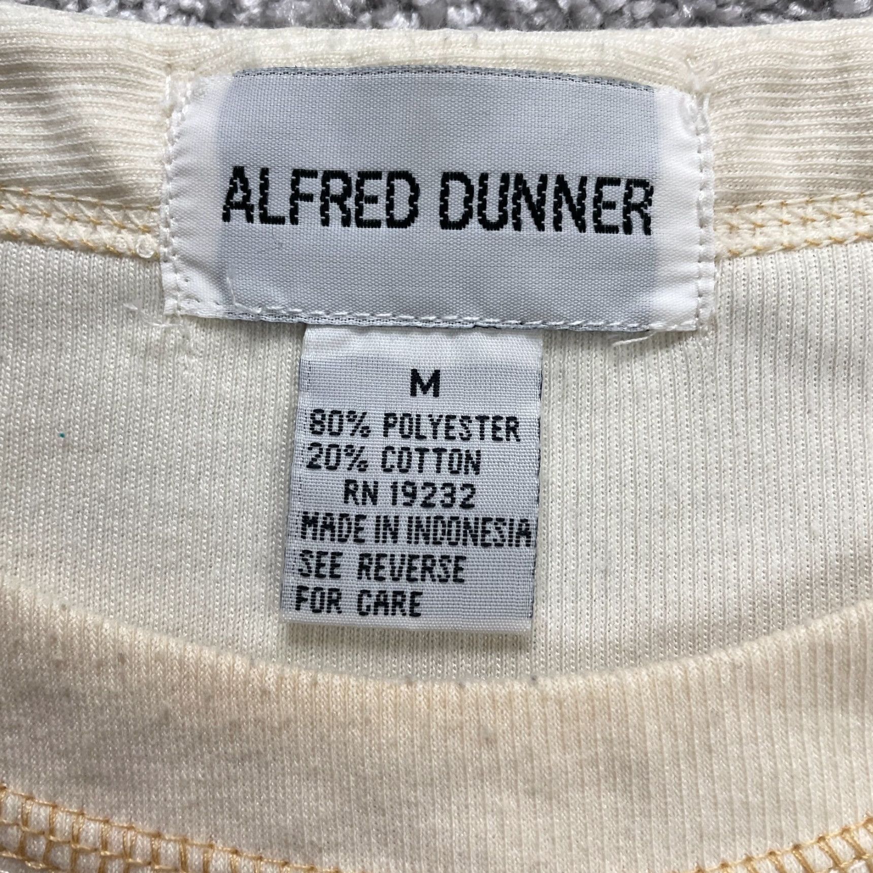 Vintage Alfred Dunner Sweatshirt Womens Medium Beige Embroidered Leopard Logo Beaded Size M / US 6-8 / IT 42-44 - 4 Thumbnail