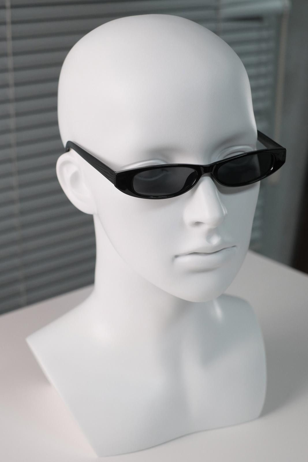 Other Y2k Vtg Avant Garde Rectangular Black Sunglasses Unisex OS Size ONE SIZE - 3 Thumbnail