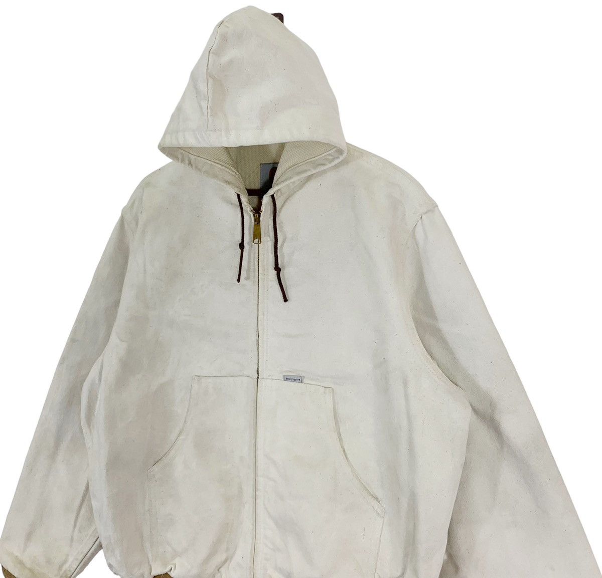 Carhartt 🔥🔥VINTAGE CARHATT WORKERS HOODIE BOMBER JACKET Size US L / EU 52-54 / 3 - 3 Thumbnail