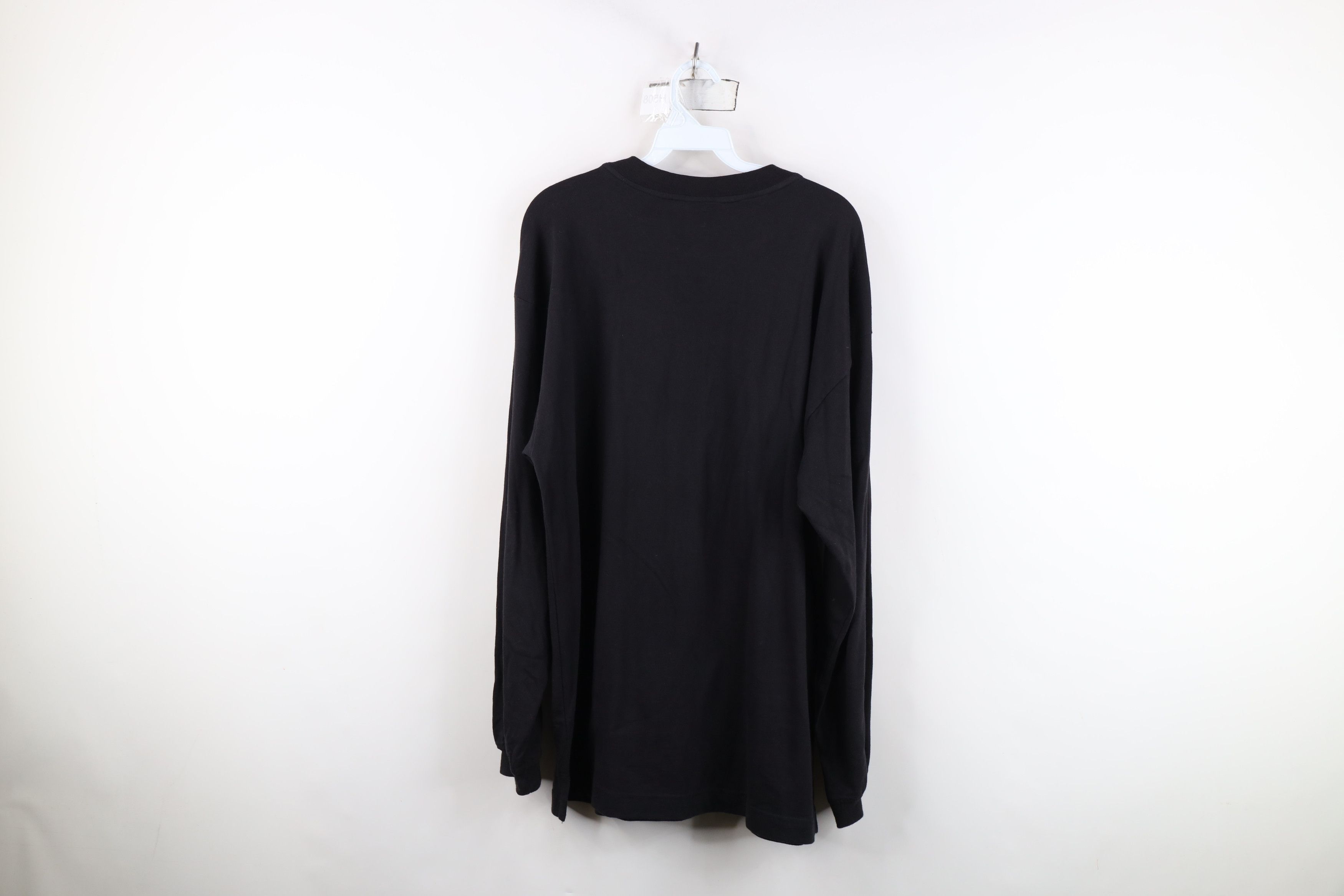 Vintage Vintage 90s Streetwear Long Sleeve Henley T-Shirt Black Size US M / EU 48-50 / 2 - 9 Thumbnail