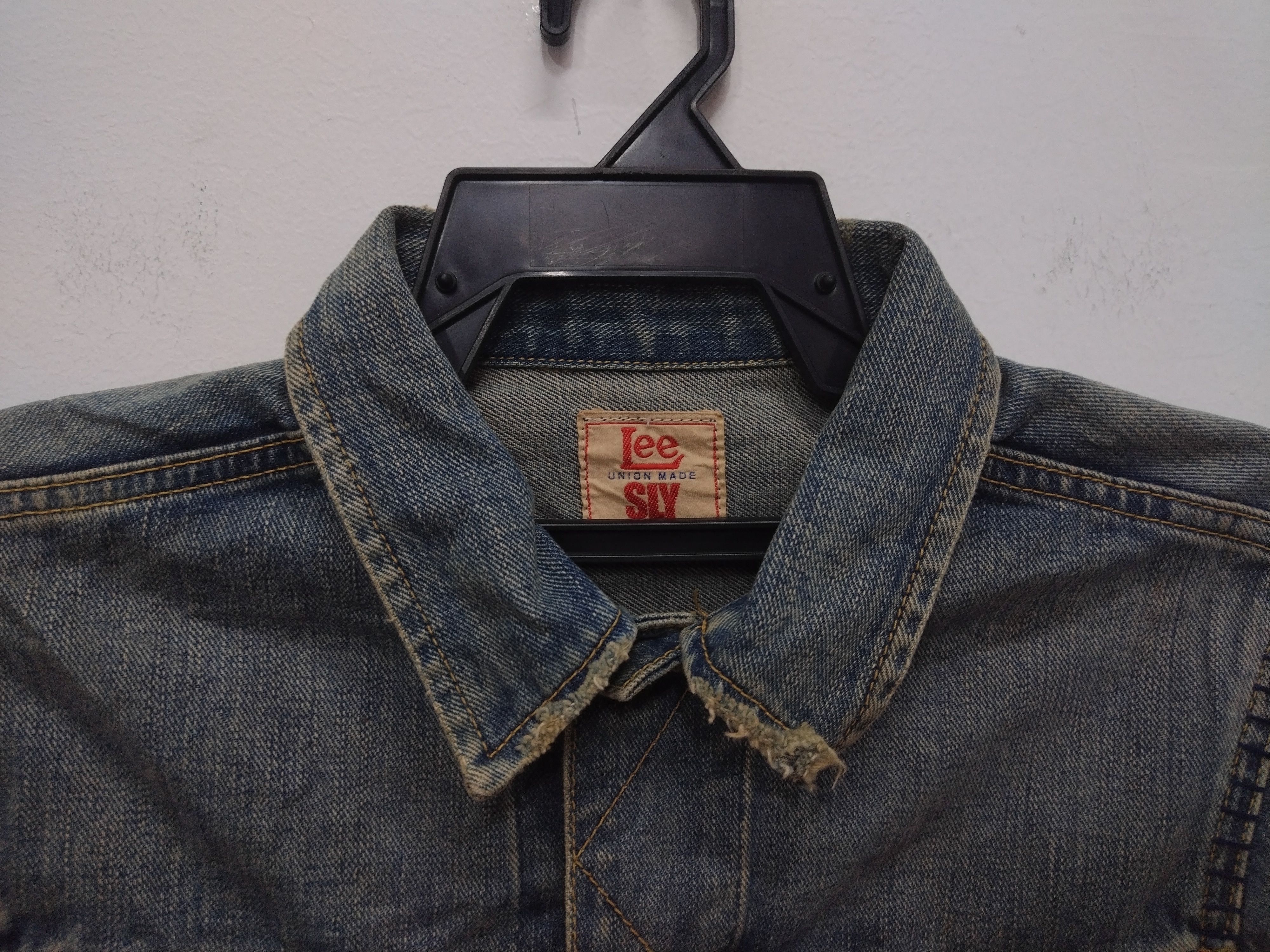 Lee Vintage steals Distressed Design LEE RIDERS Denim Jacket Size M / US 6-8 / IT 42-44 - 5 Thumbnail