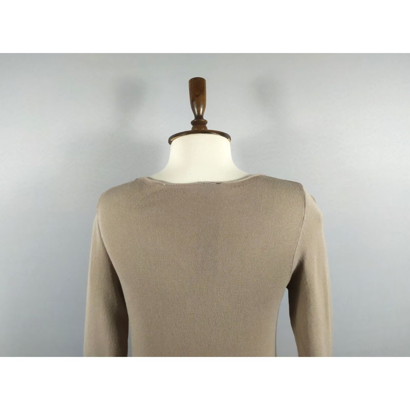 Vintage Rundholz Dress L Beige Cotton Lagenlook Long Women Size Women's 100% Size L / US 10 / IT 46 - 6 Thumbnail