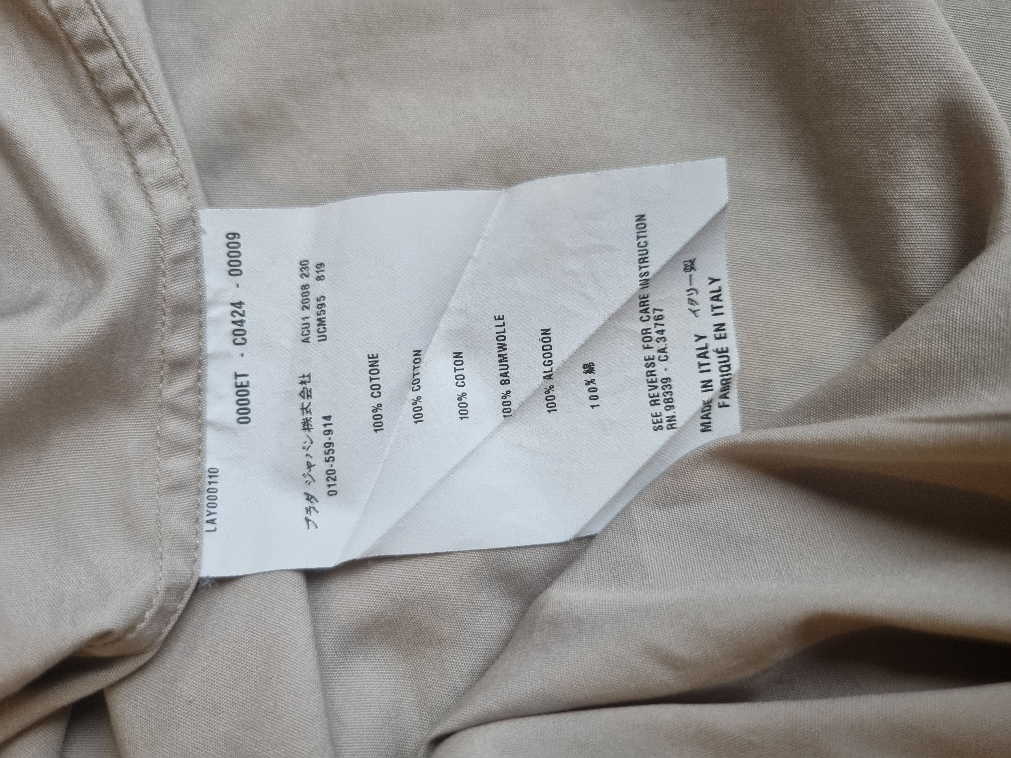 Prada Prada Milano Button Up Shirt Size US L / EU 52-54 / 3 - 8 Thumbnail