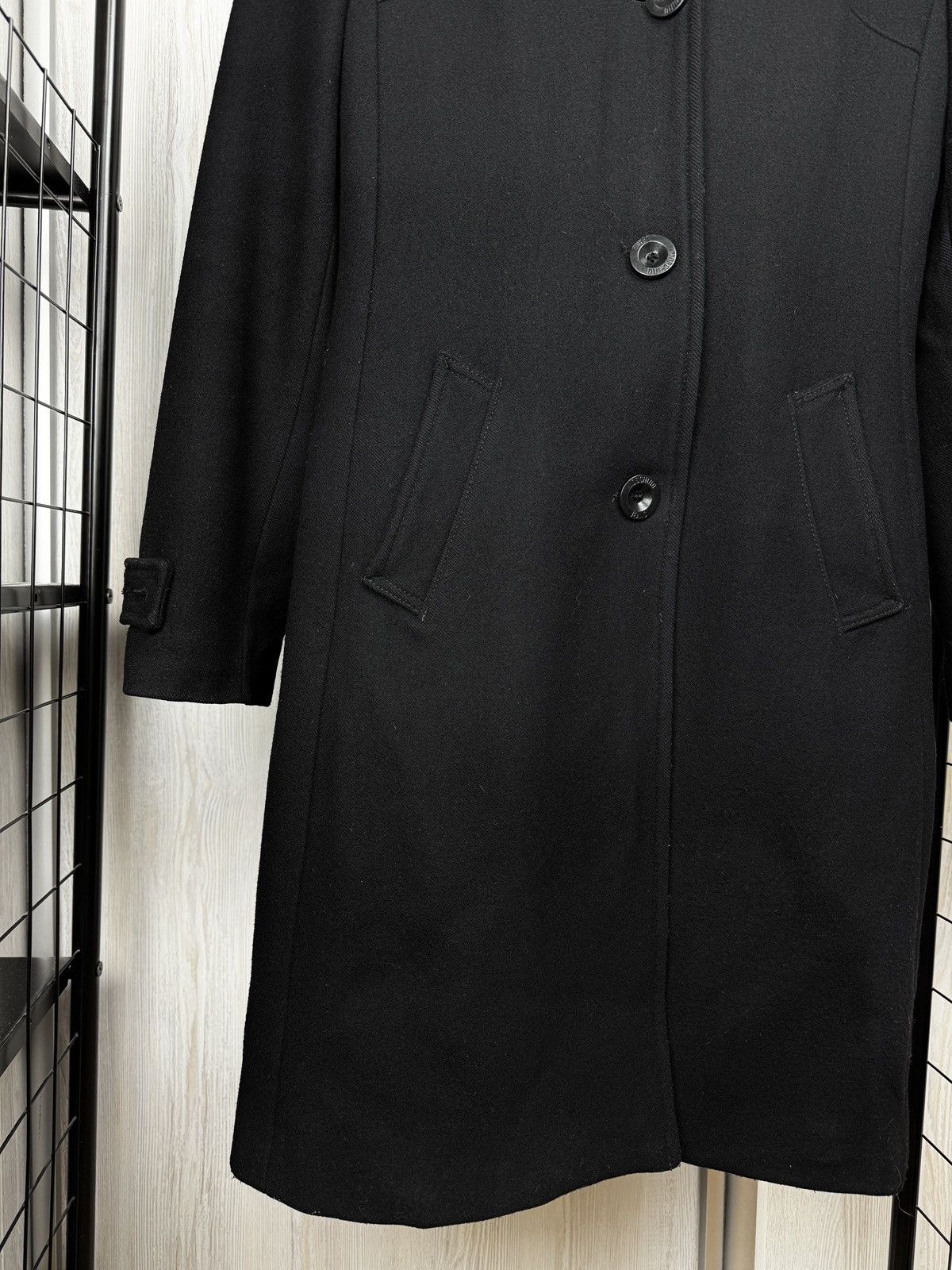 Moschino Moschino Jeans women’s black wool single breasted coat Size M / US 6-8 / IT 42-44 - 4 Thumbnail