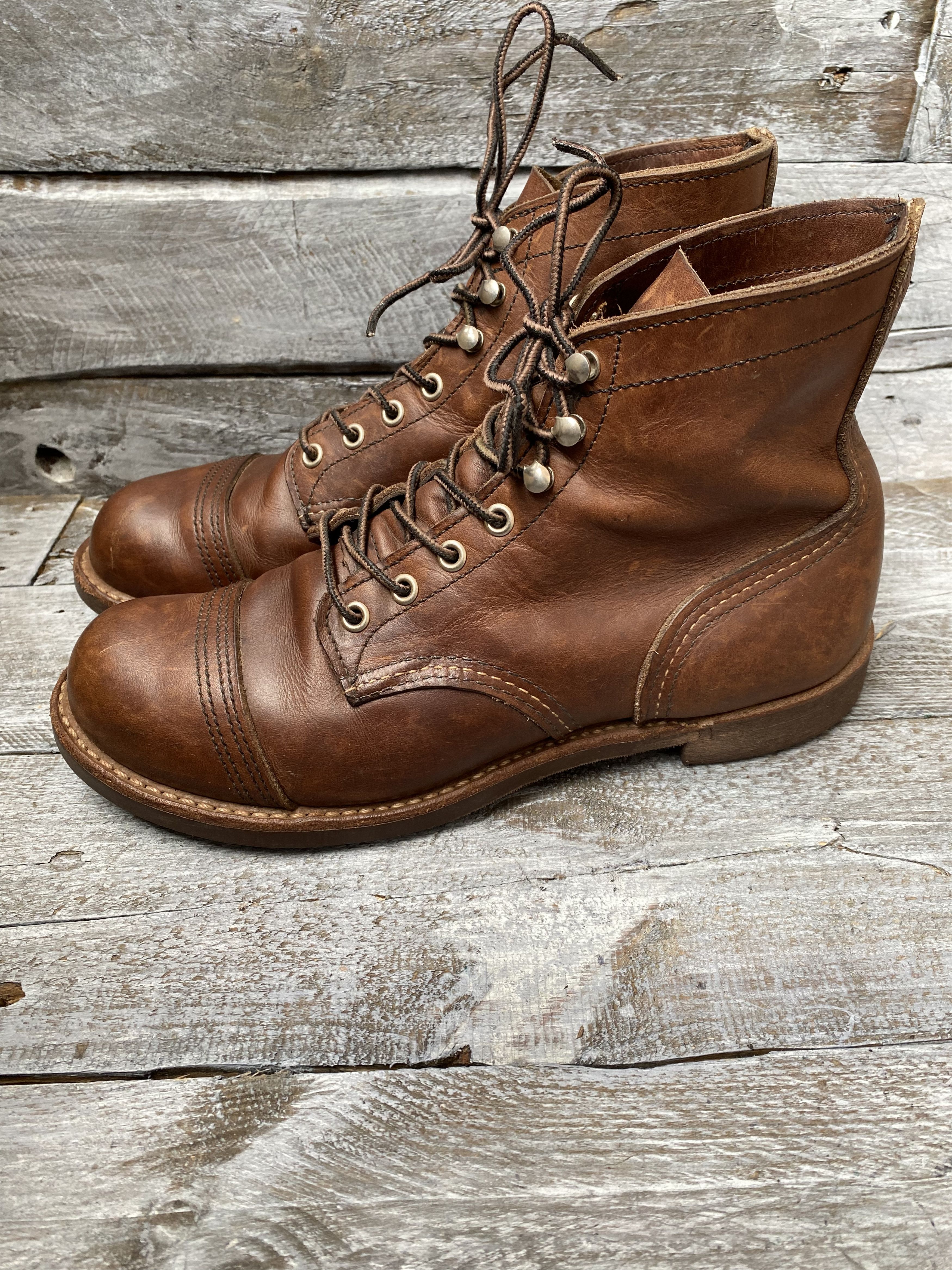 Red Wing Redwing Heritage iron ranger amber harness bootssz 7.5D Size US 7.5 / EU 40-41 - 7 Thumbnail